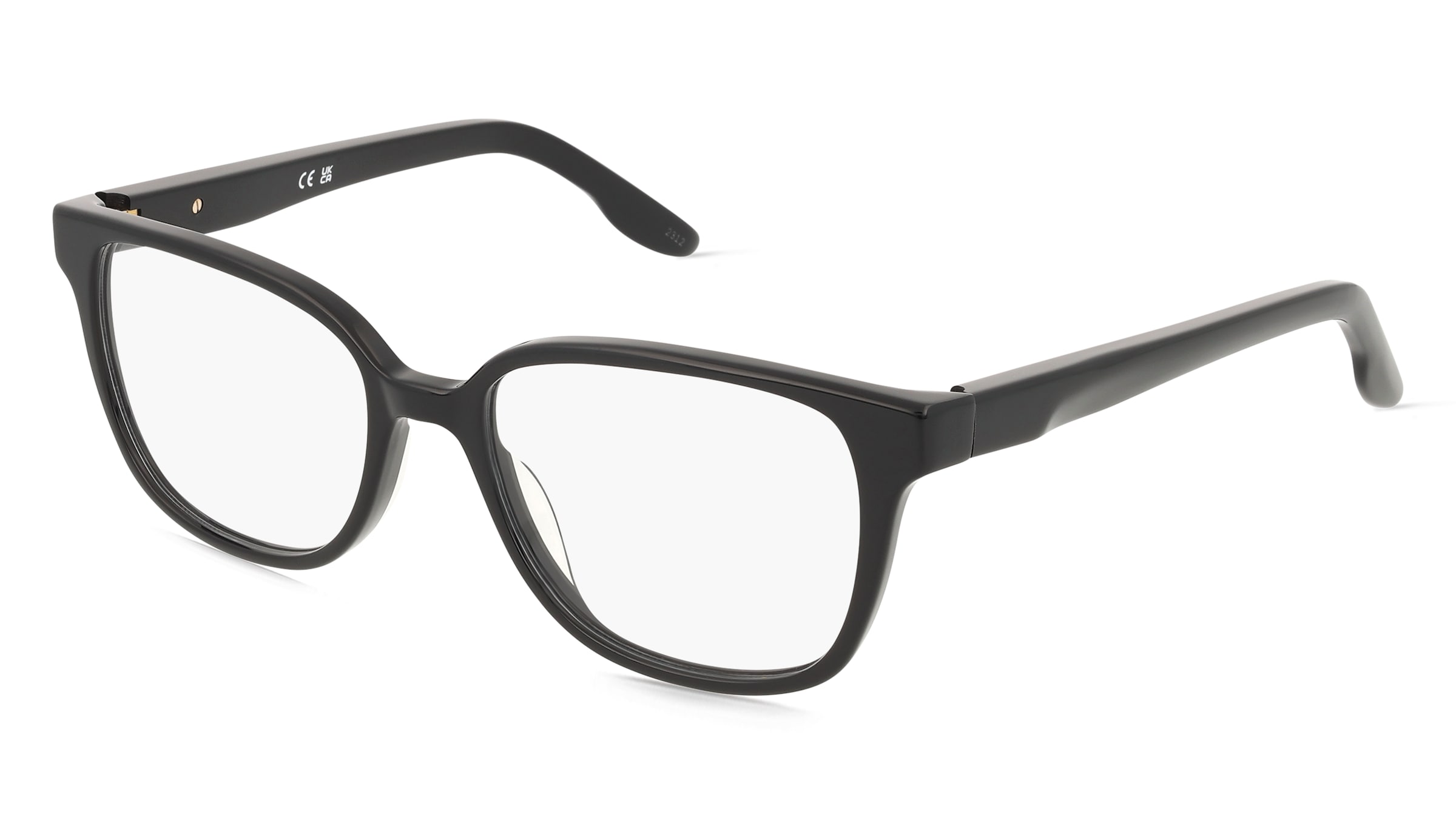 Nike NIKE 7172 Unisex-Brille inkl. Gläser Vollrand Panto Acetat-Gestell 53/17/140, Schwarz