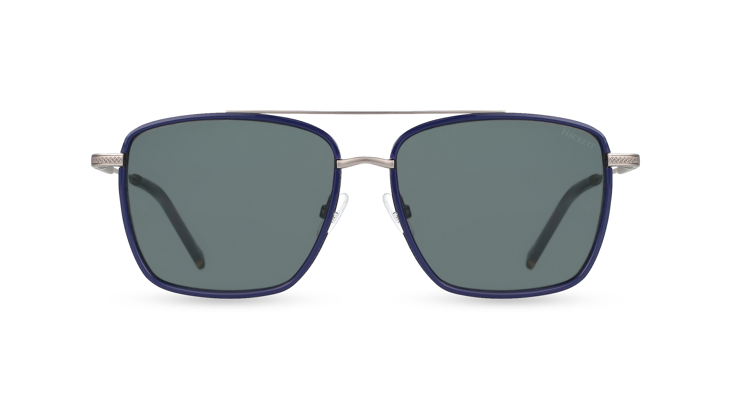 Hackett HE 914 Herren-Sonnenbrille Vollrand Eckig Metall-Gestell, silber