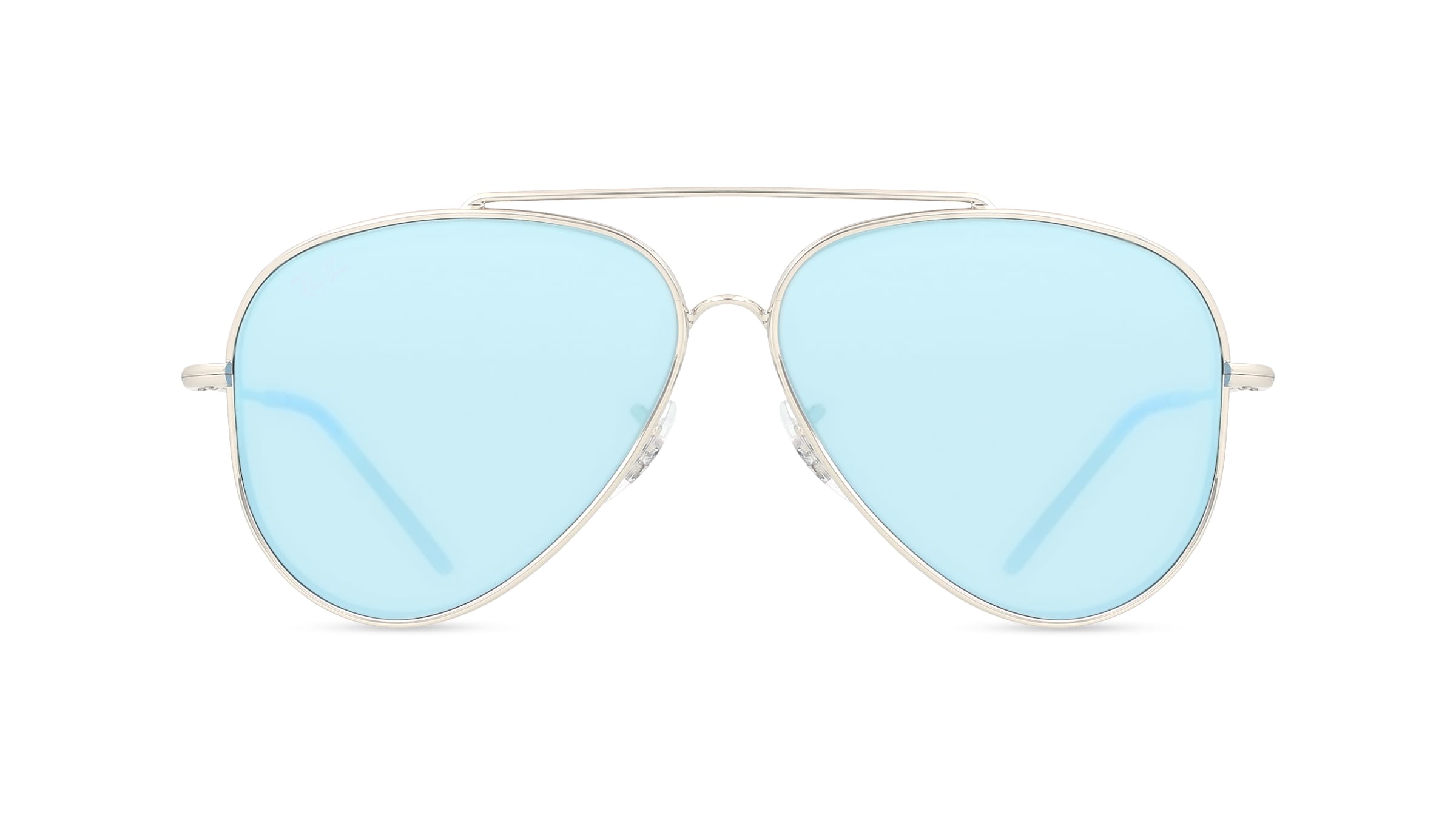 Ray-Ban RBR0101S AVIATOR REVERSE Unisex-Sonnenbrille Vollrand Pilot Metall-Gestell, silber