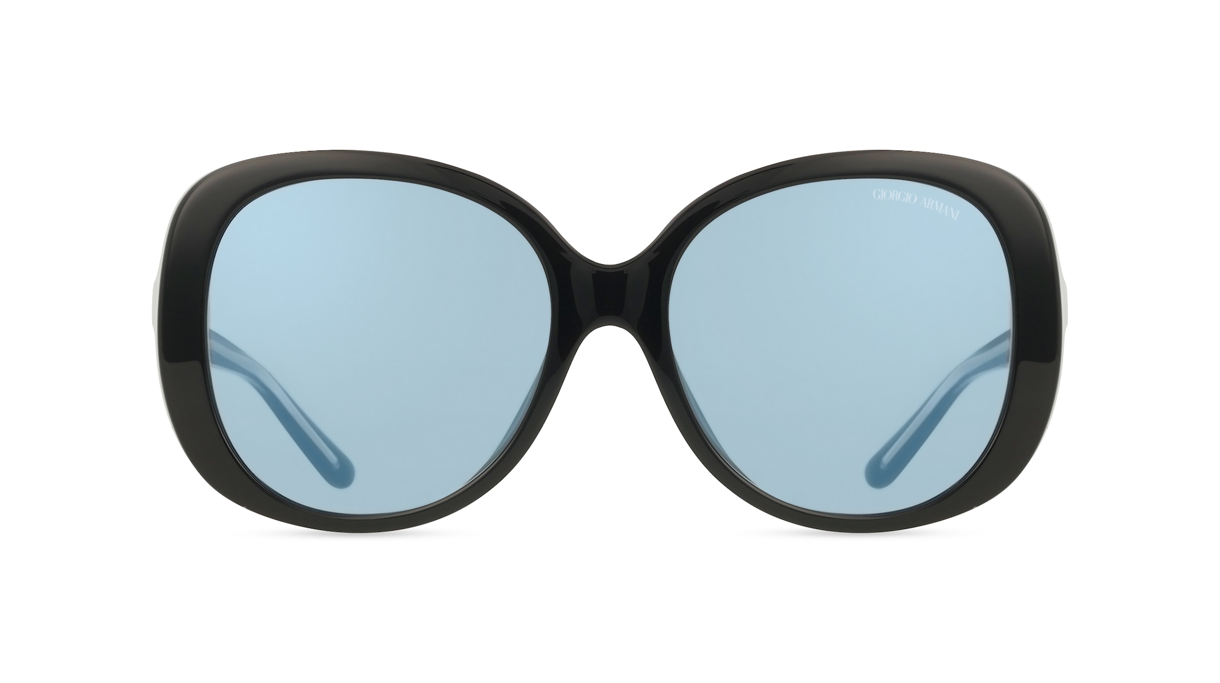 Giorgio Armani AR8229U Damen-Sonnenbrille Vollrand Rund Acetat-Gestell, schwarz