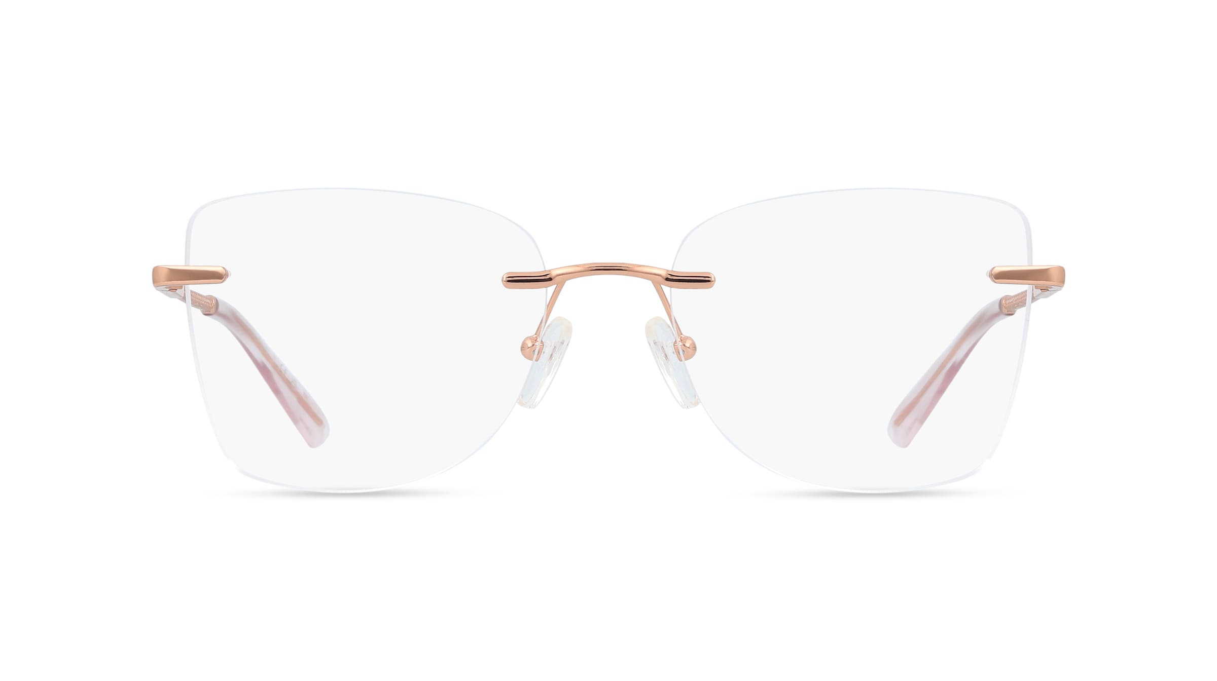 Michael Kors MK3099 NAGS HEAD Damen-Brille inkl. Gläser Randlos Quadratisch Metall-Gestell 53/17/140, pink