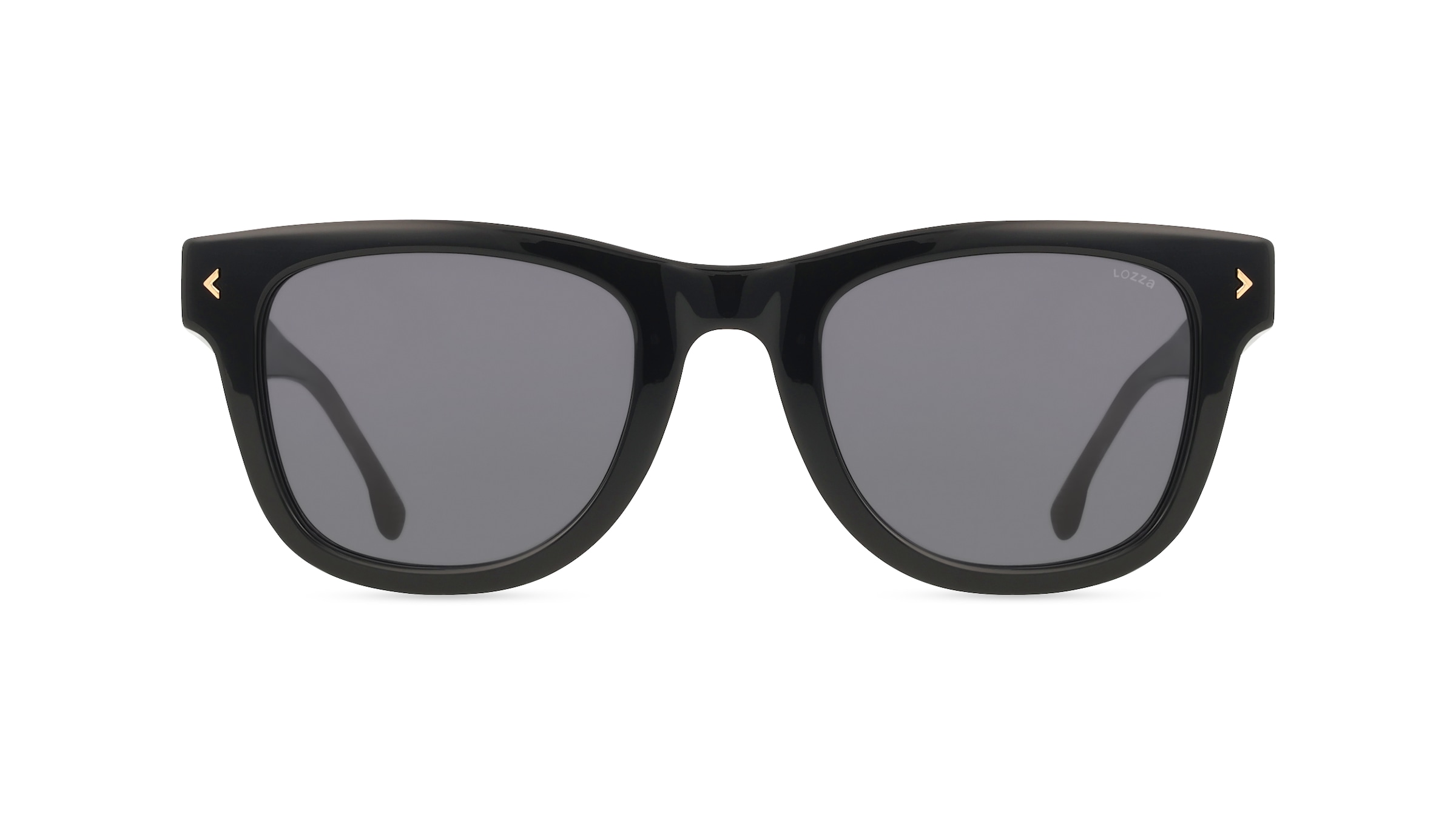Lozza SL4374 Herren-Sonnenbrille Vollrand Eckig Acetat-Gestell, schwarz