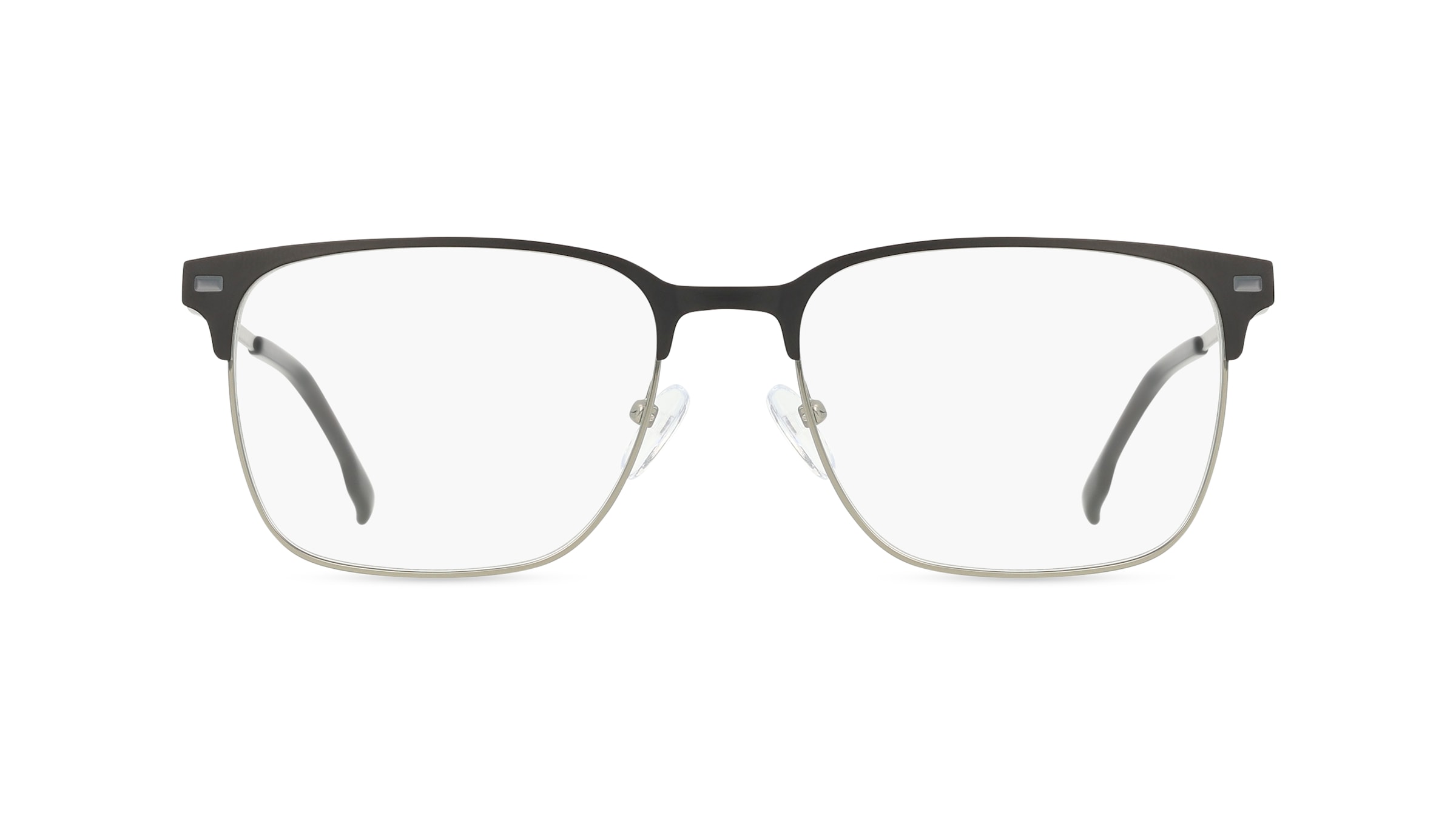 Fielmann BD 442 CL Herren-Brille inkl. Gläser Vollrand Eckig Metall-Gestell 52mm/18mm/140mm, Grau