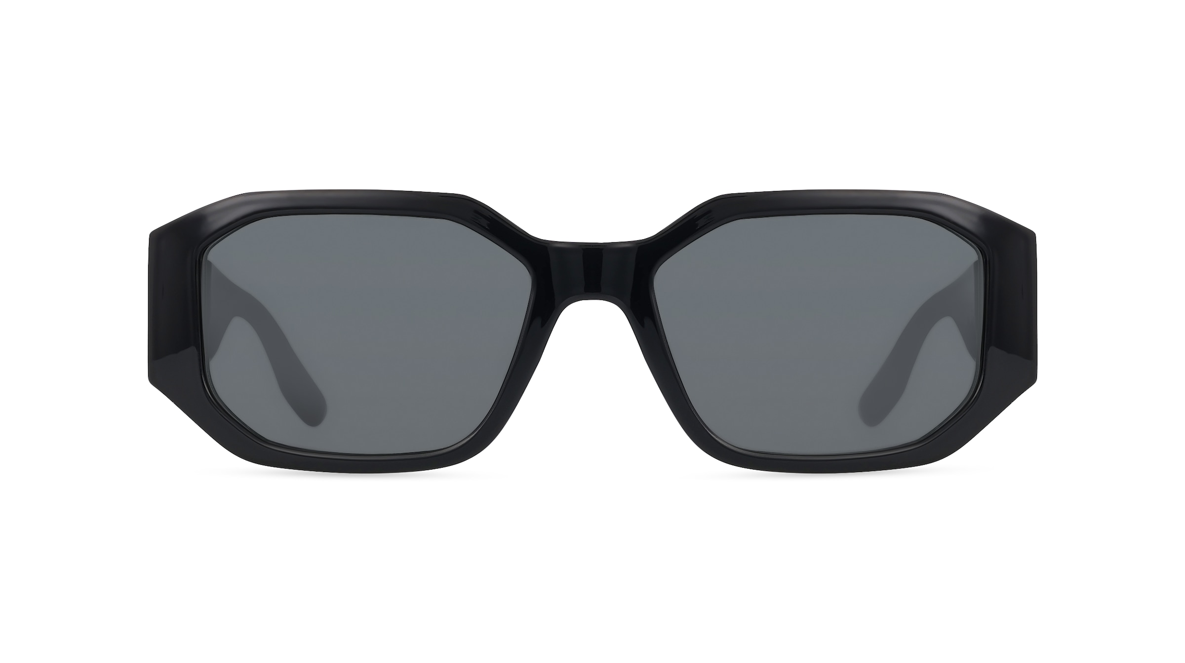 Karl Lagerfeld KL6085S Damen-Sonnenbrille Vollrand Achteckig Kunststoff-Gestell, schwarz