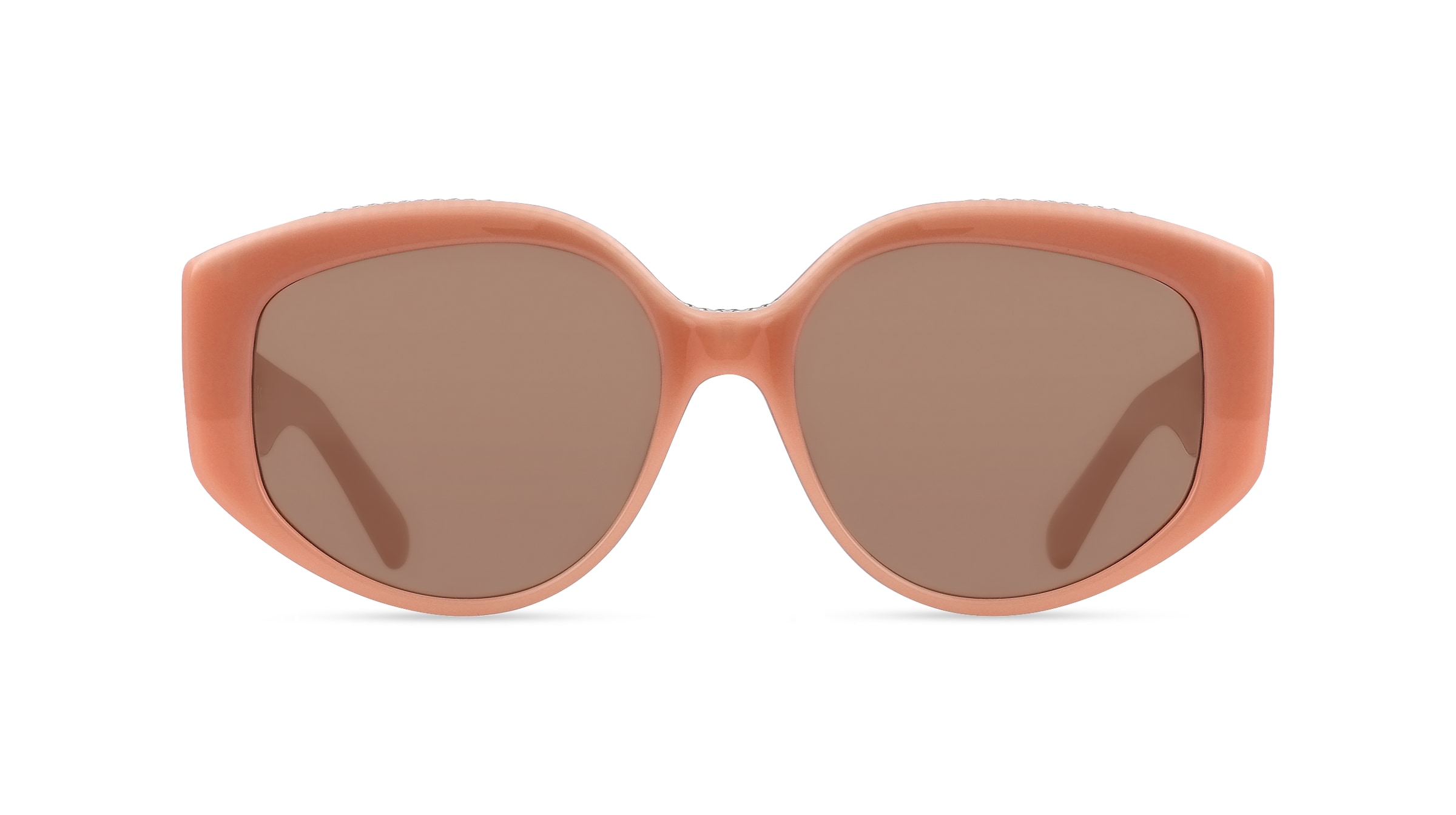 Stella McCartney SC40029I Damen-Sonnenbrille Vollrand Butterfly Bio-Acetat-Gestell, orange