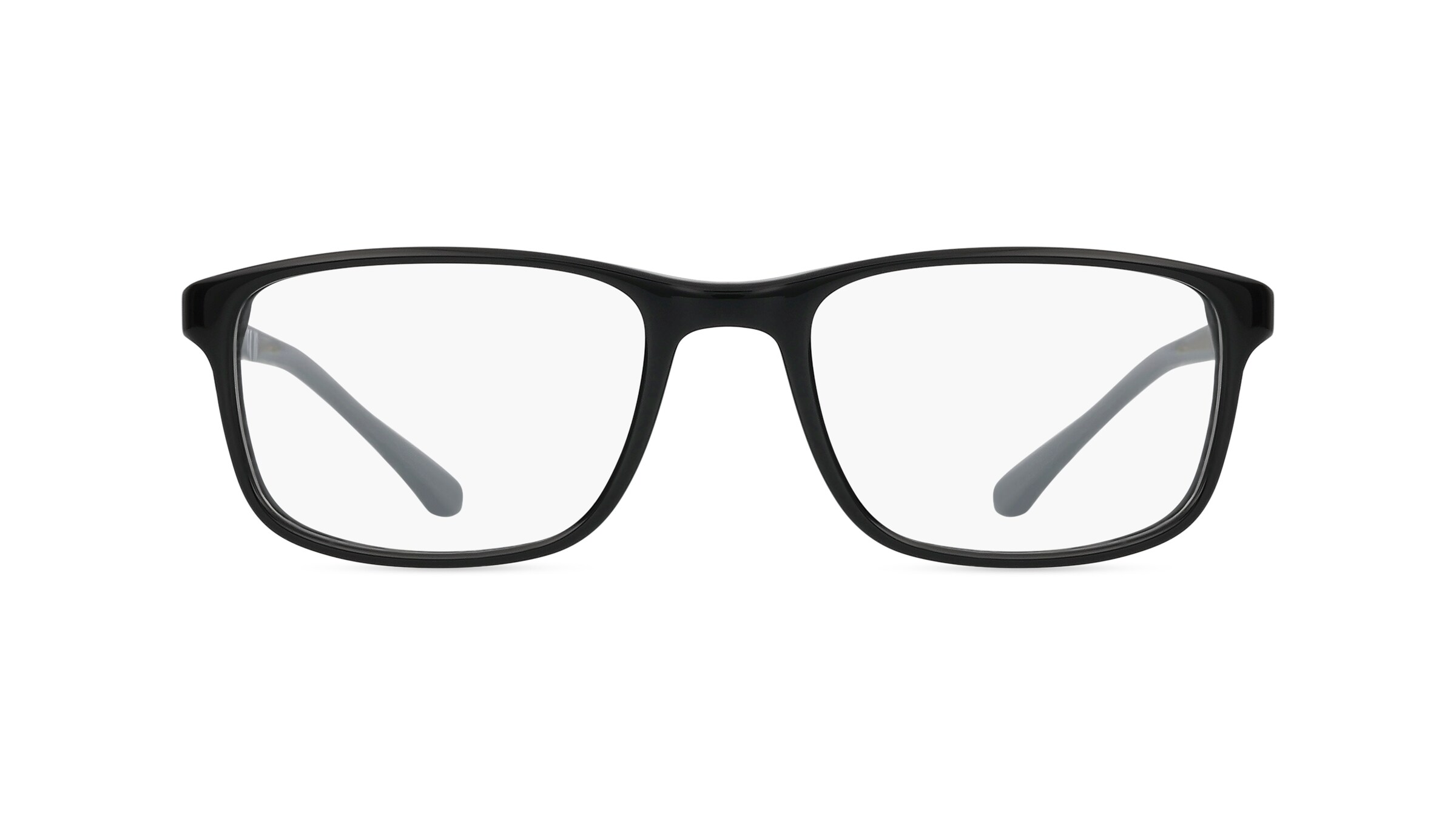 Emporio Armani EA3098 Herren-Brille inkl. Gläser Vollrand Eckig Acetat-Gestell 53mm/18mm/140mm, schwarz