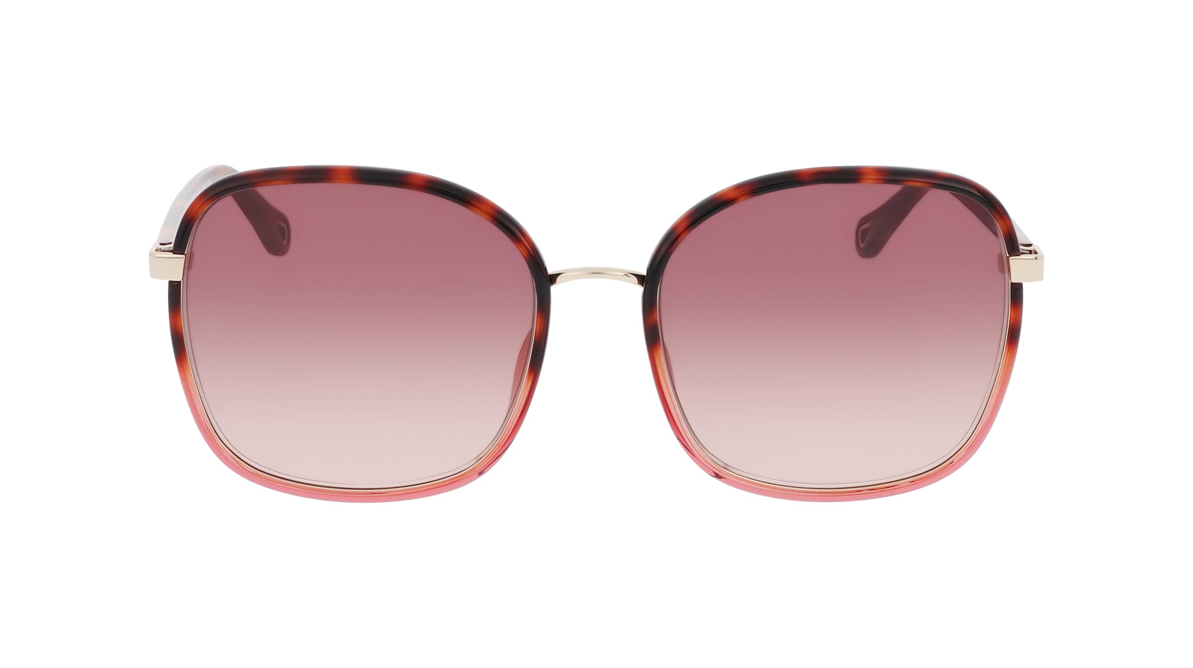 Chloé CH0031S Damen-Sonnenbrille Vollrand Eckig Kunststoff-Gestell, Havanna