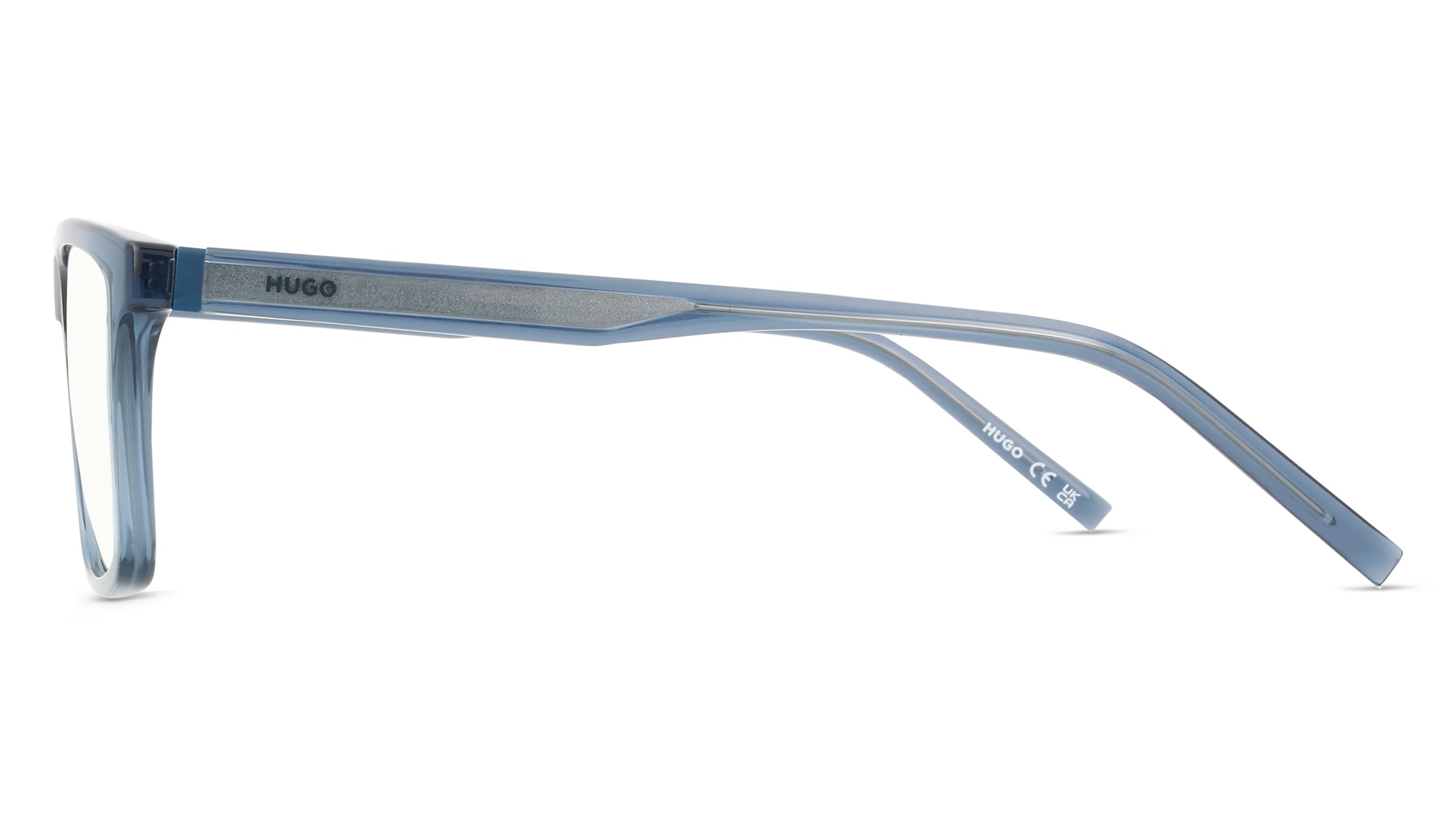 Thumbnail - Hugo HG 1359 Herren-Brille inkl. Gläser Vollrand Eckig Kunststoff-Gestell 56/15/145, blau