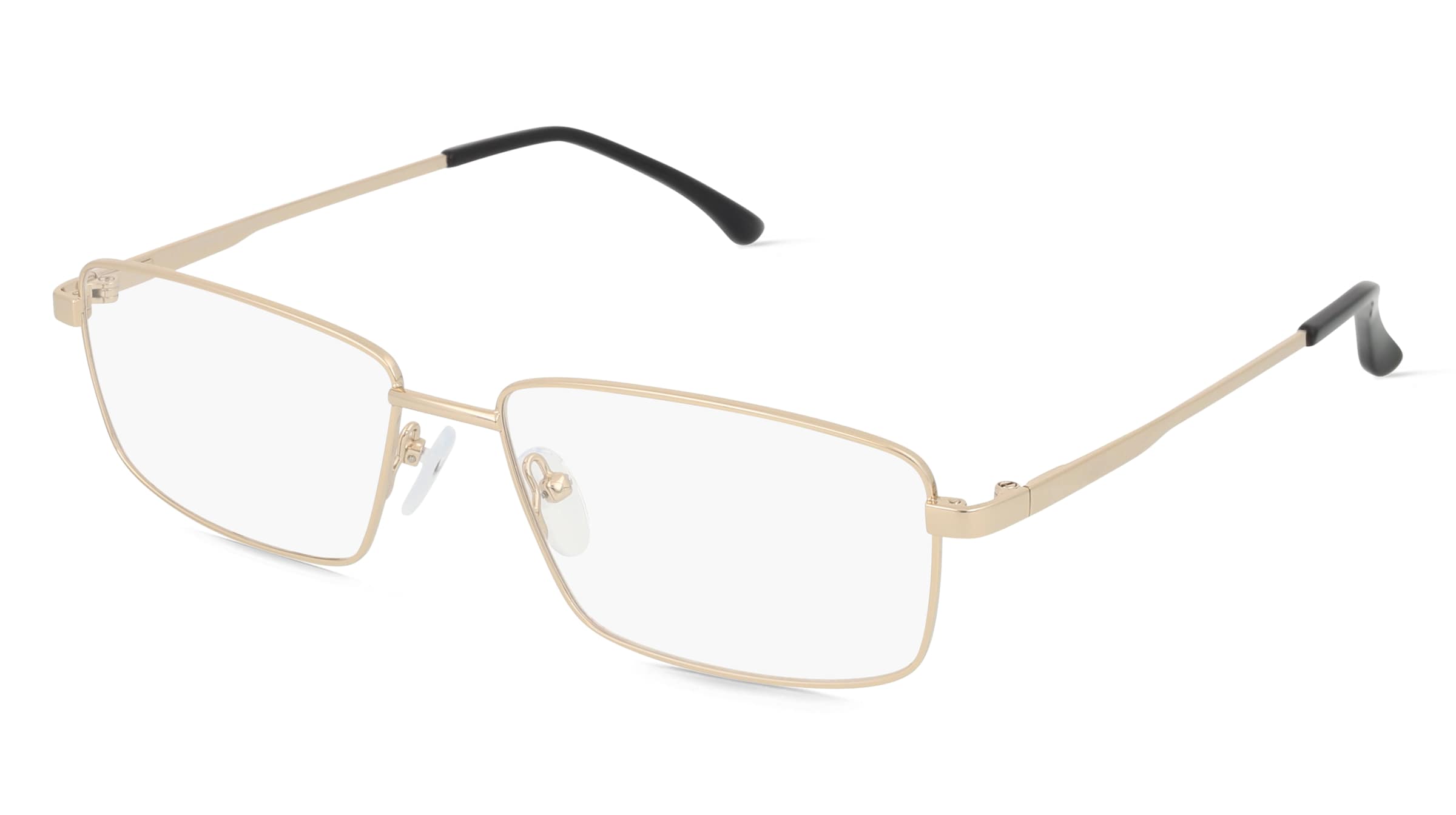 Fielmann BD 542 CL Herren-Brille inkl. Gläser Vollrand Eckig Edelstahl-Gestell 59mm/17mm/150mm, gold