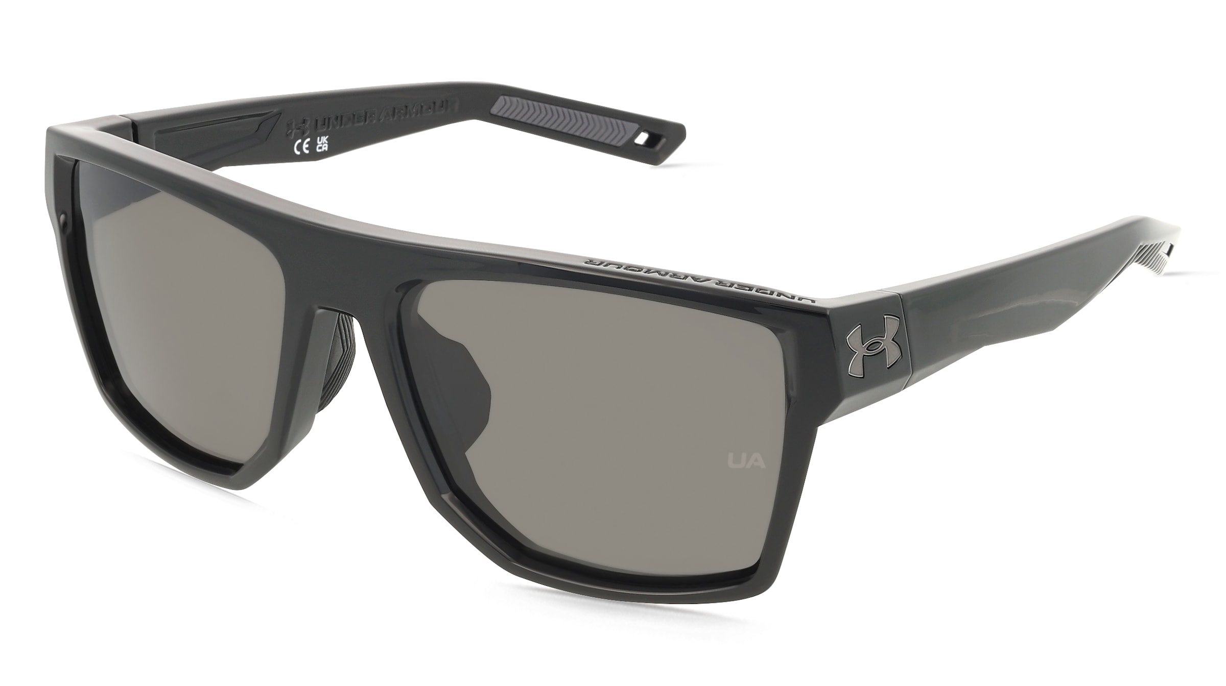 Under Armour UA LAUNCH 2/G Herren-Sonnenbrille Vollrand Eckig Kunststoff-Gestell, Schwarz