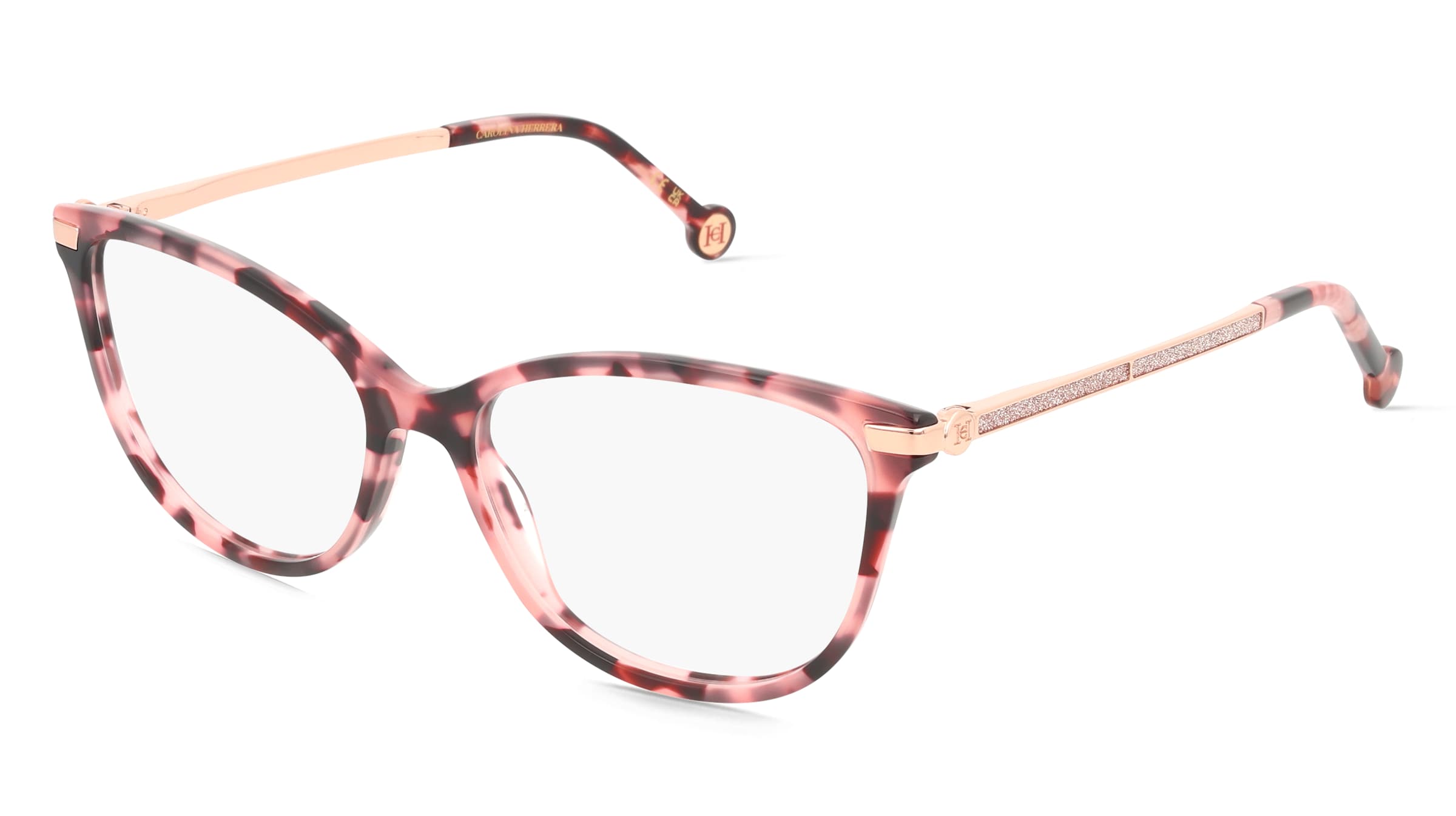 Carolina Herrera HER 0263 Damen-Brille inkl. Gläser Vollrand Eckig Acetat-Gestell 54/15/140, Pink