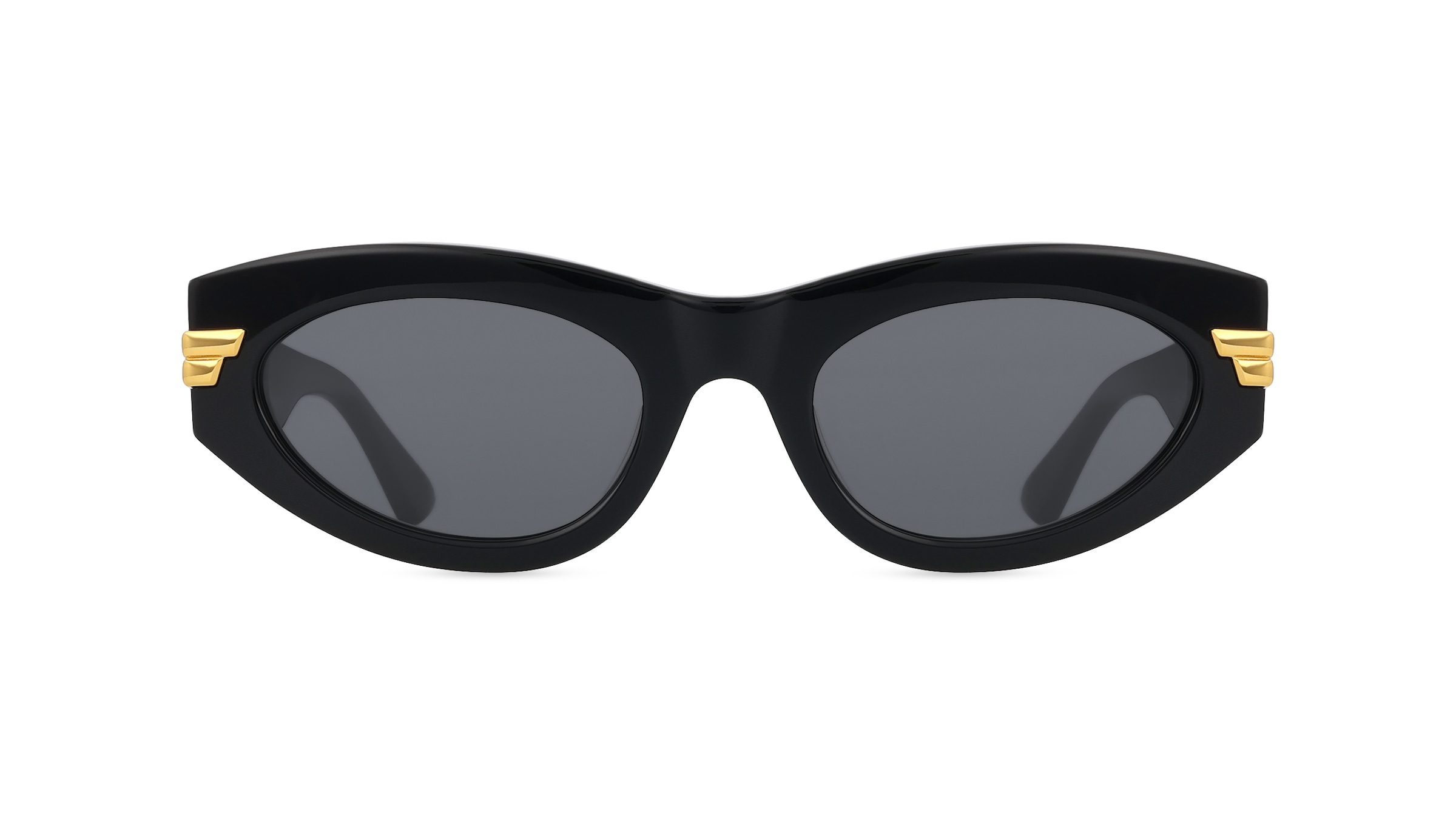 Bottega Veneta BV1189S Damen-Sonnenbrille Vollrand Schmal Kunststoff-Gestell, schwarz