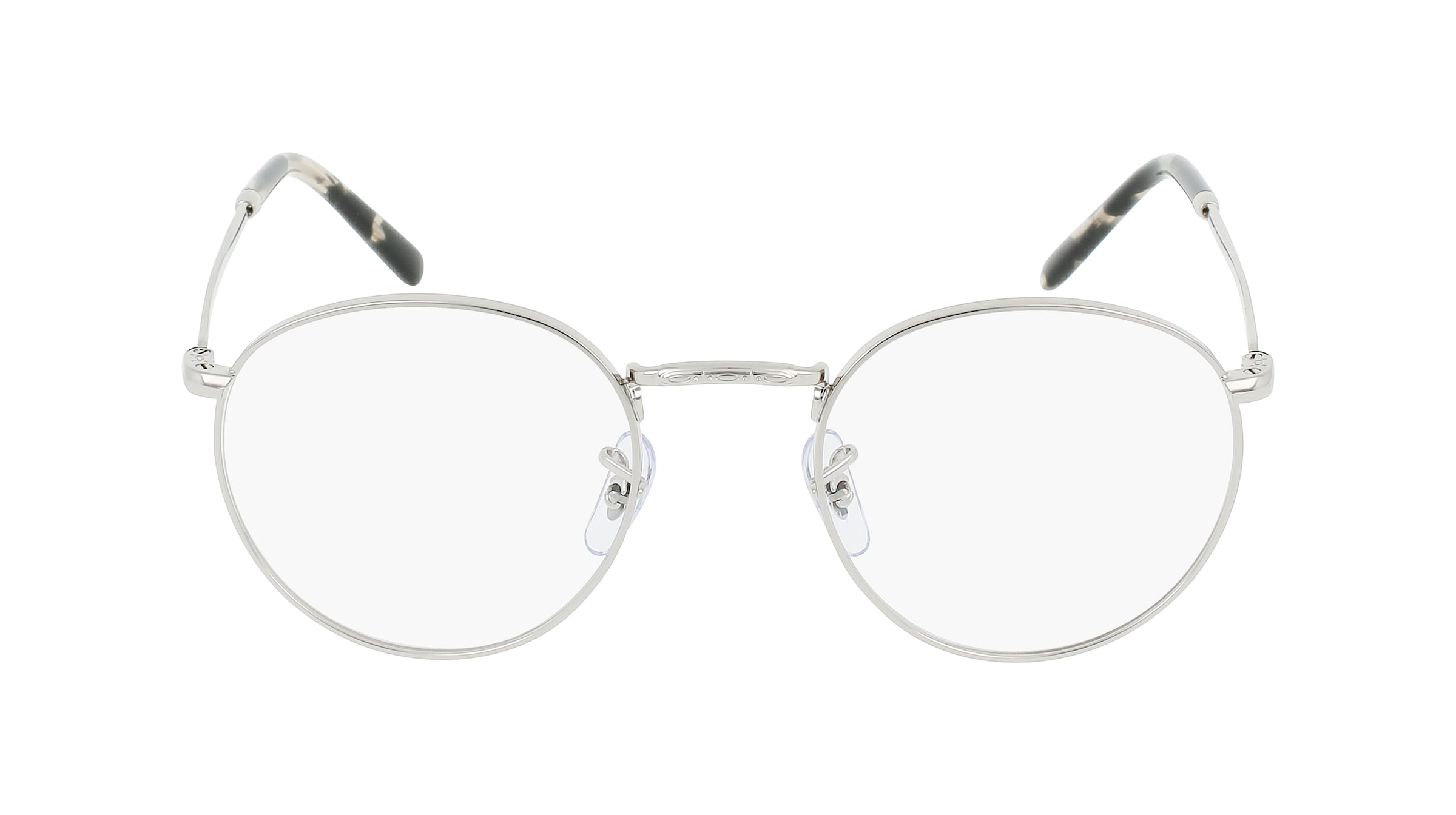 Ray-Ban VISTA RX3637V NEW ROUND Damen-Brille inkl. Gläser Vollrand Panto Metall-Gestell 50mm/21mm/140mm, silber