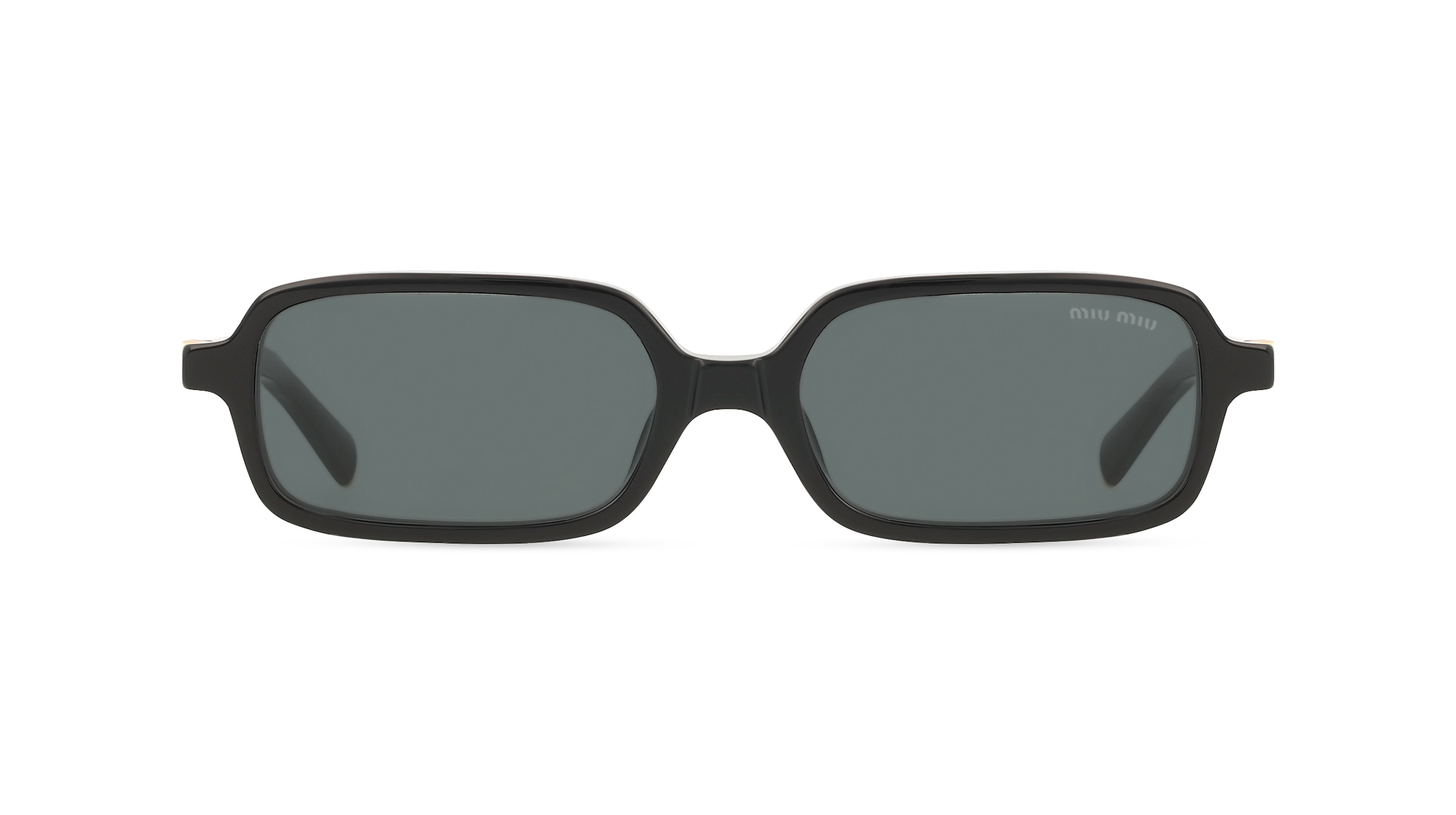 Miu Miu MU11ZS Damen-Sonnenbrille Vollrand Eckig Acetat-Gestell, schwarz