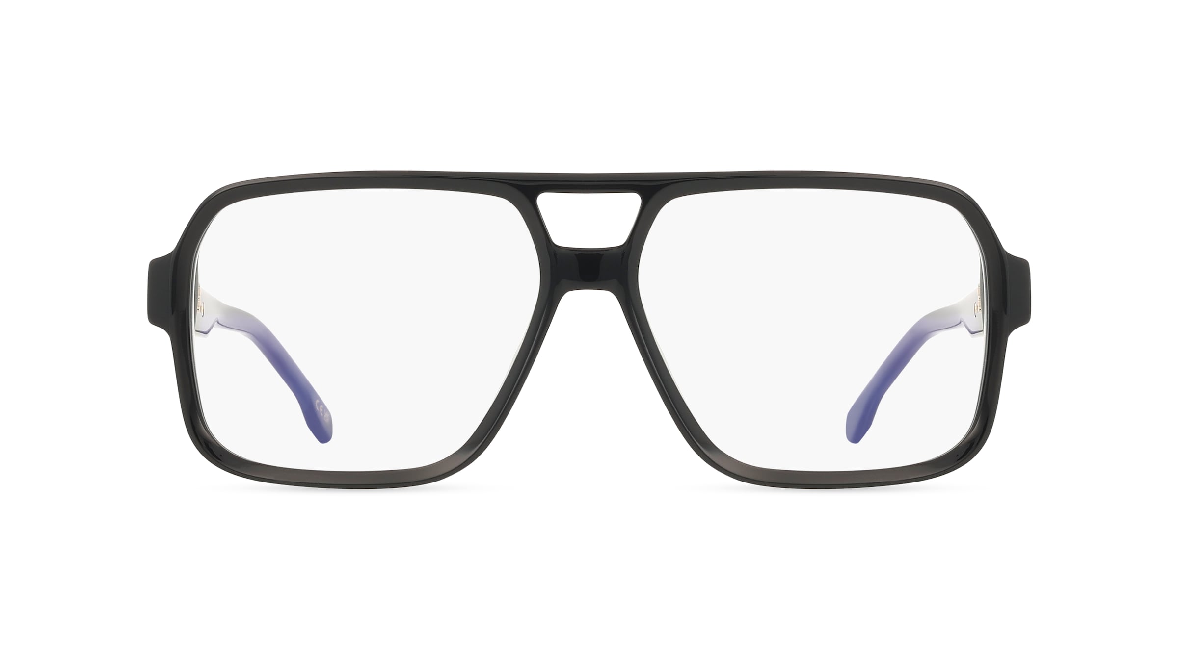 Carrera VC16 Herren-Brille inkl. Gläser Vollrand Eckig Acetat-Gestell 58mm/15mm/145mm, Schwarz