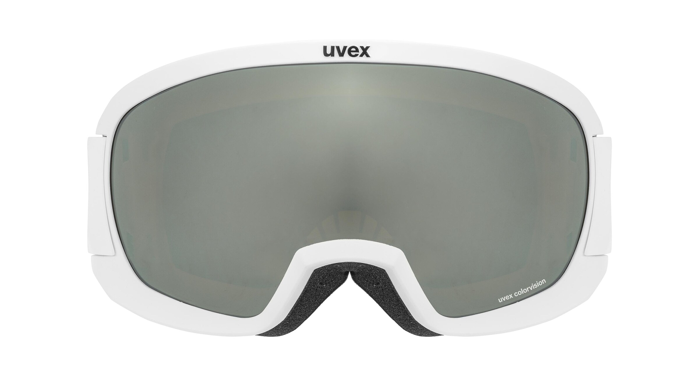 Uvex CONTEST CV  Unisex-Skibrille Vollrand Monoscheibe Kunststoff-Gestell, weiß