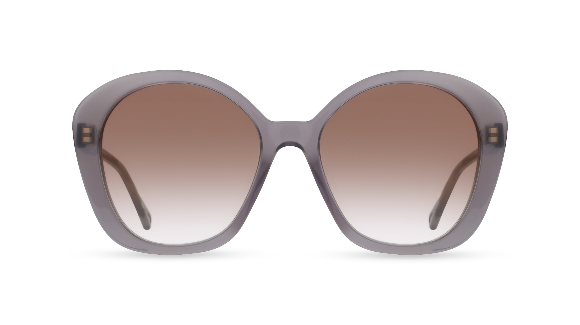 Chloé CH0081S Damen-Sonnenbrille Vollrand Oval Bio-Acetat-Gestell, grau