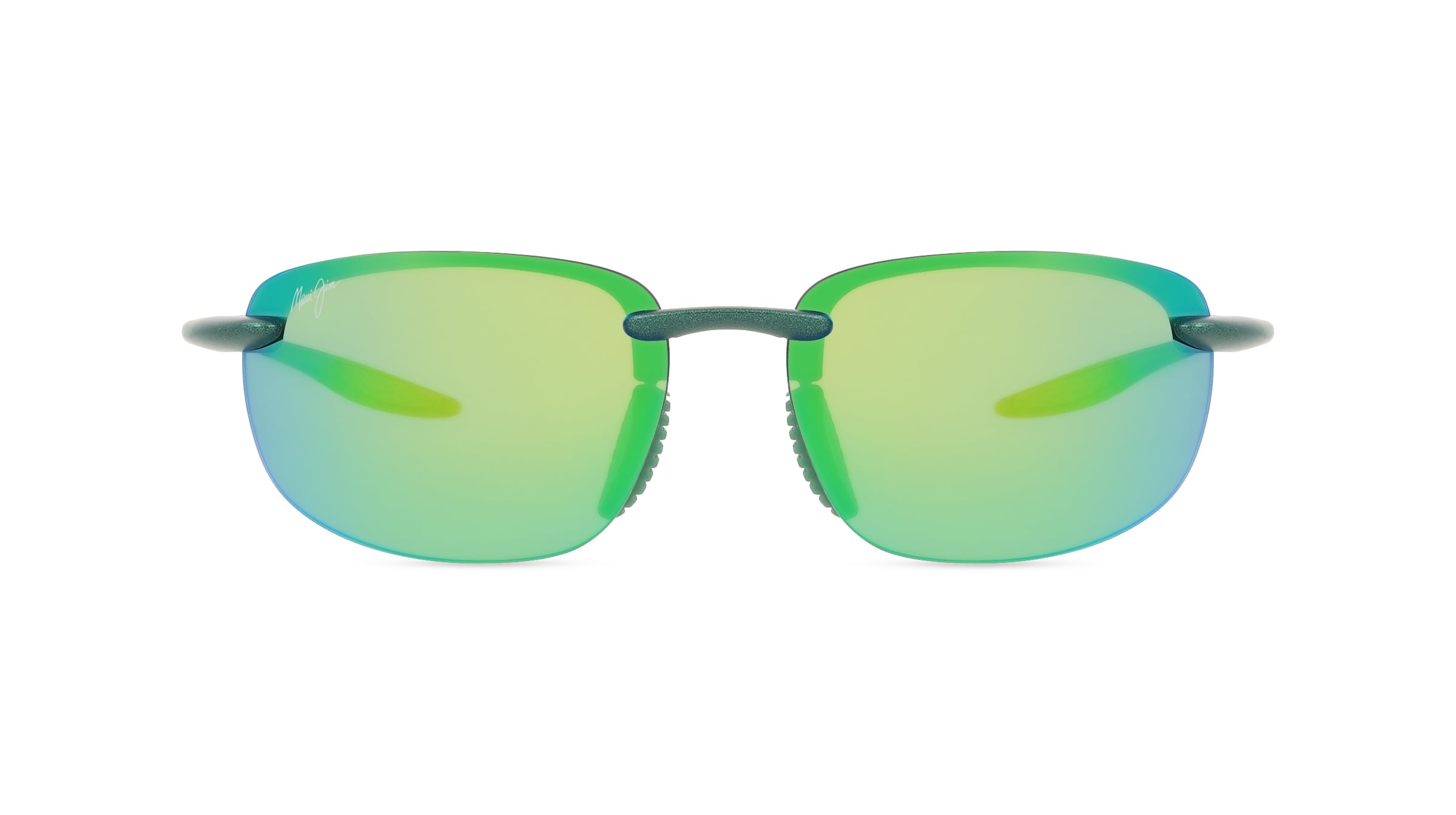 Maui Jim MJ0676S HOOKIPA ULTRA Damen-Sonnenbrille Vollrand Oval Kunststoff-Gestell, grün