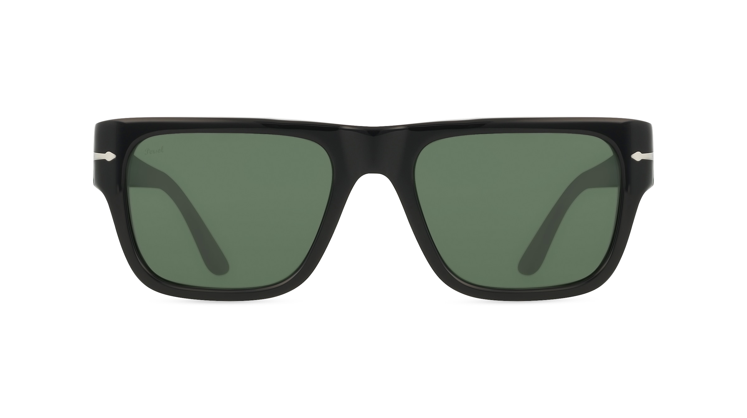 Persol 0PO3348S Unisex-Sonnenbrille Vollrand Eckig Acetat-Gestell, schwarz