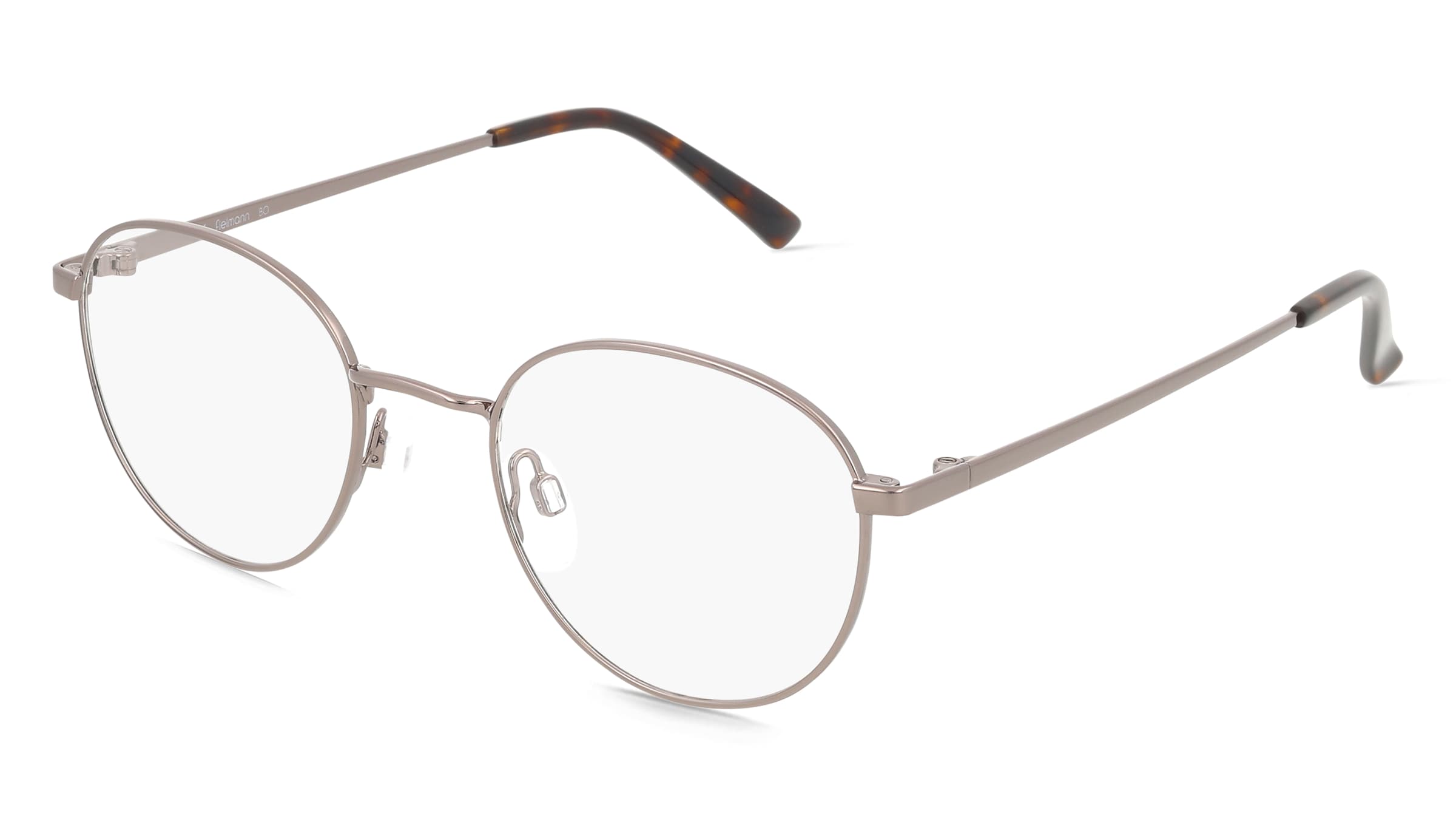 Fielmann BD 600 CL BO Unisex-Brille inkl. Gläser Vollrand Panto Edelstahl-Gestell 48/20/140, Grau