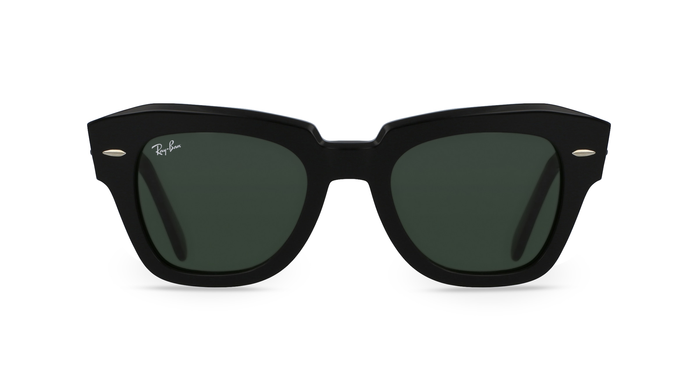 Ray-Ban RB 2186 STATE STREET Unisex-Sonnenbrille Vollrand Eckig Acetat-Gestell, schwarz