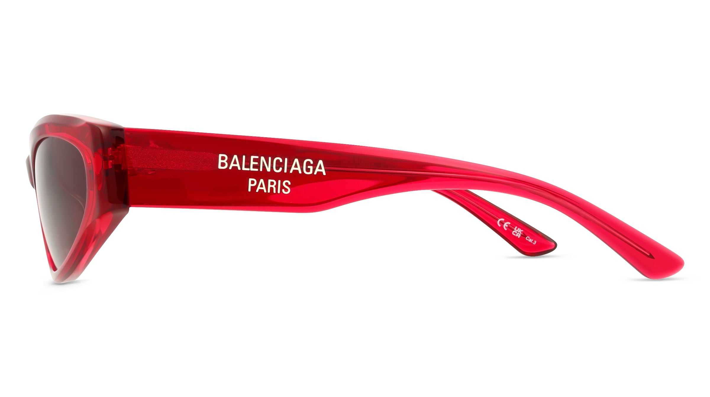 Thumbnail - Balenciaga BB0387S Damen-Sonnenbrille Vollrand Eckig Acetat-Gestell, Rot