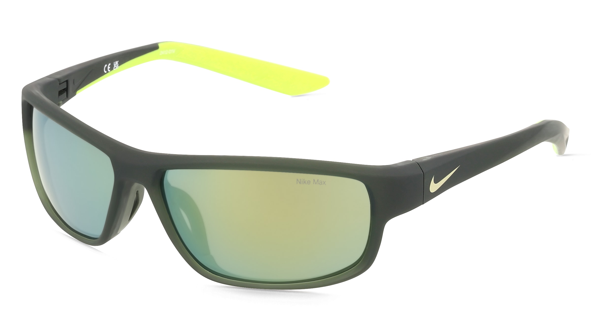 Nike NKIF1054X Kinder-Sonnenbrille Vollrand Eckig Kunststoff-Gestell, Schwarz
