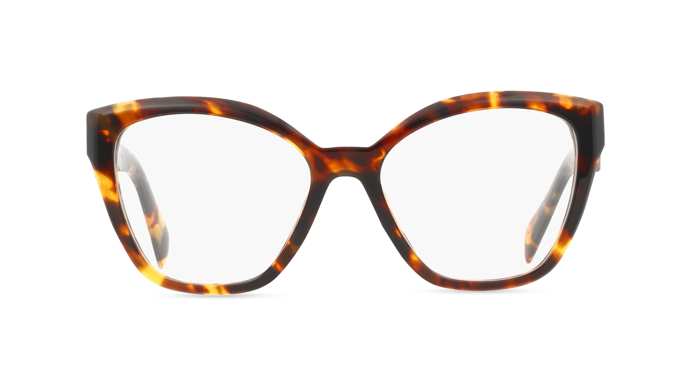 Prada PR20ZV Damen-Brille inkl. Gläser Vollrand Eckig Acetat-Gestell 54mm/17mm/145mm, braun