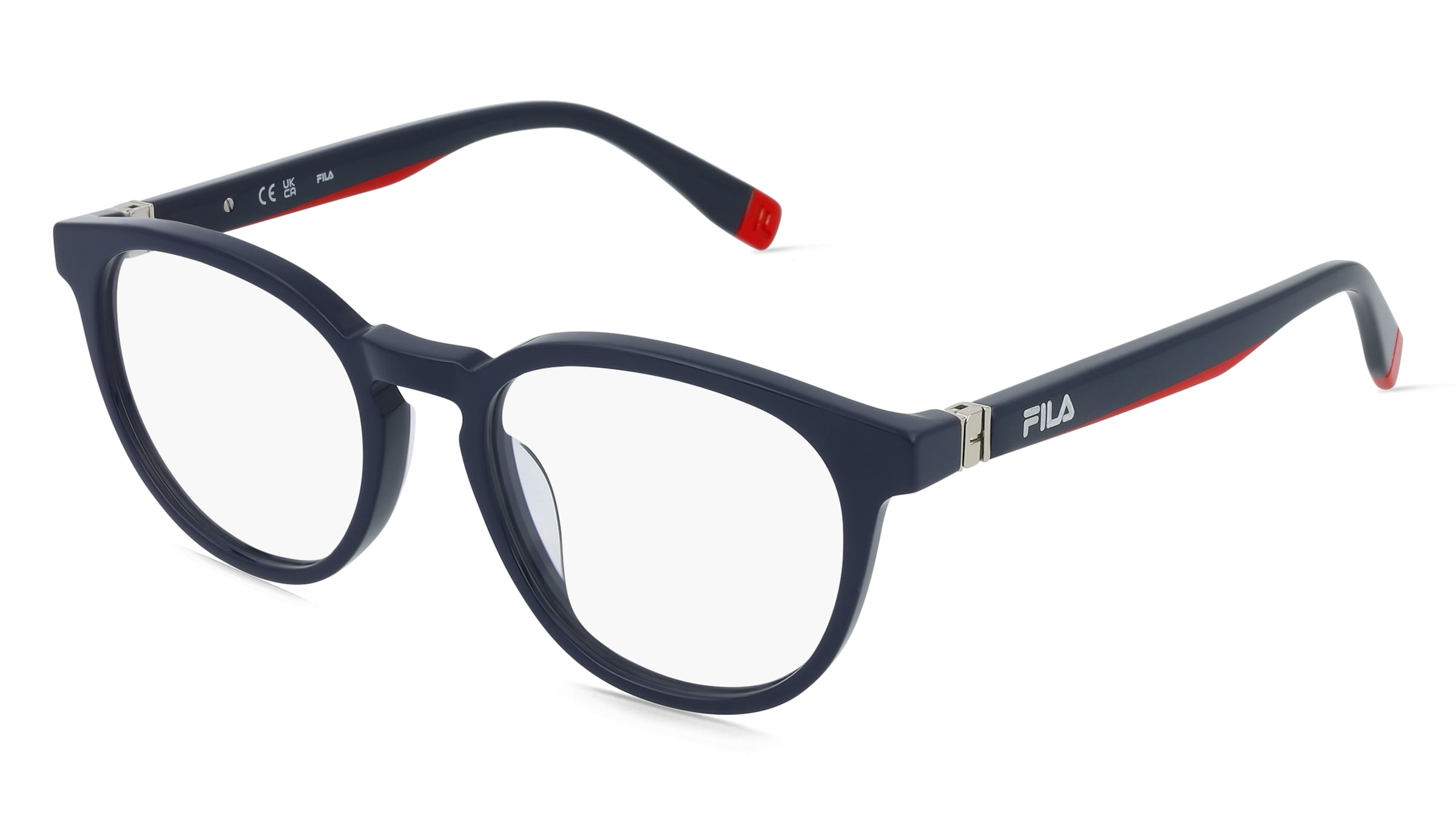 Fila VFI989 Herren-Brille inkl. Gläser Vollrand Panto Kunststoff-Gestell 51/19/145, Blau