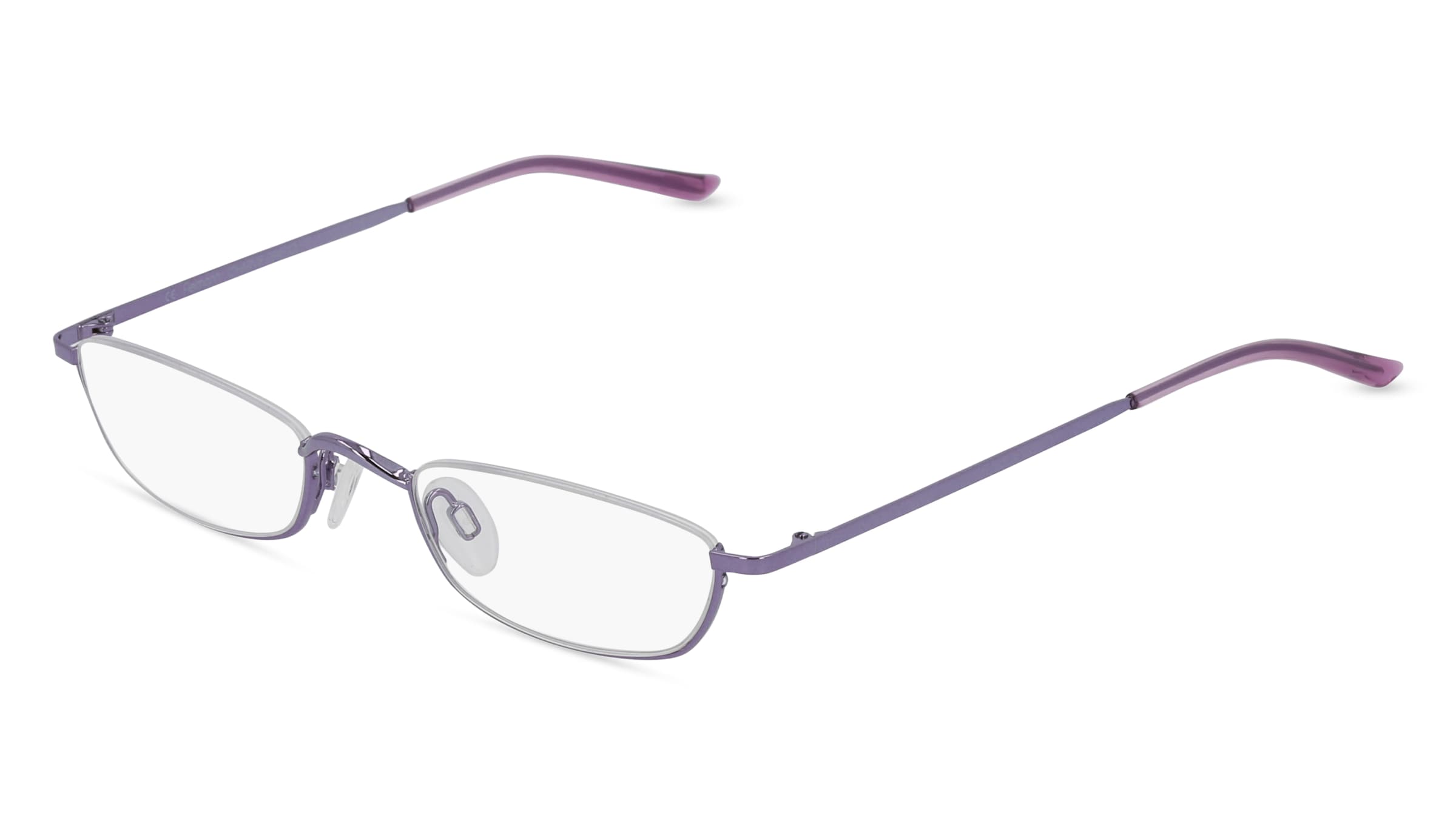 Fielmann CHARME 0841 CL Damen-Brille inkl. Gläser Halbrand Halb Edelstahl-Gestell 48/20/135, Lila