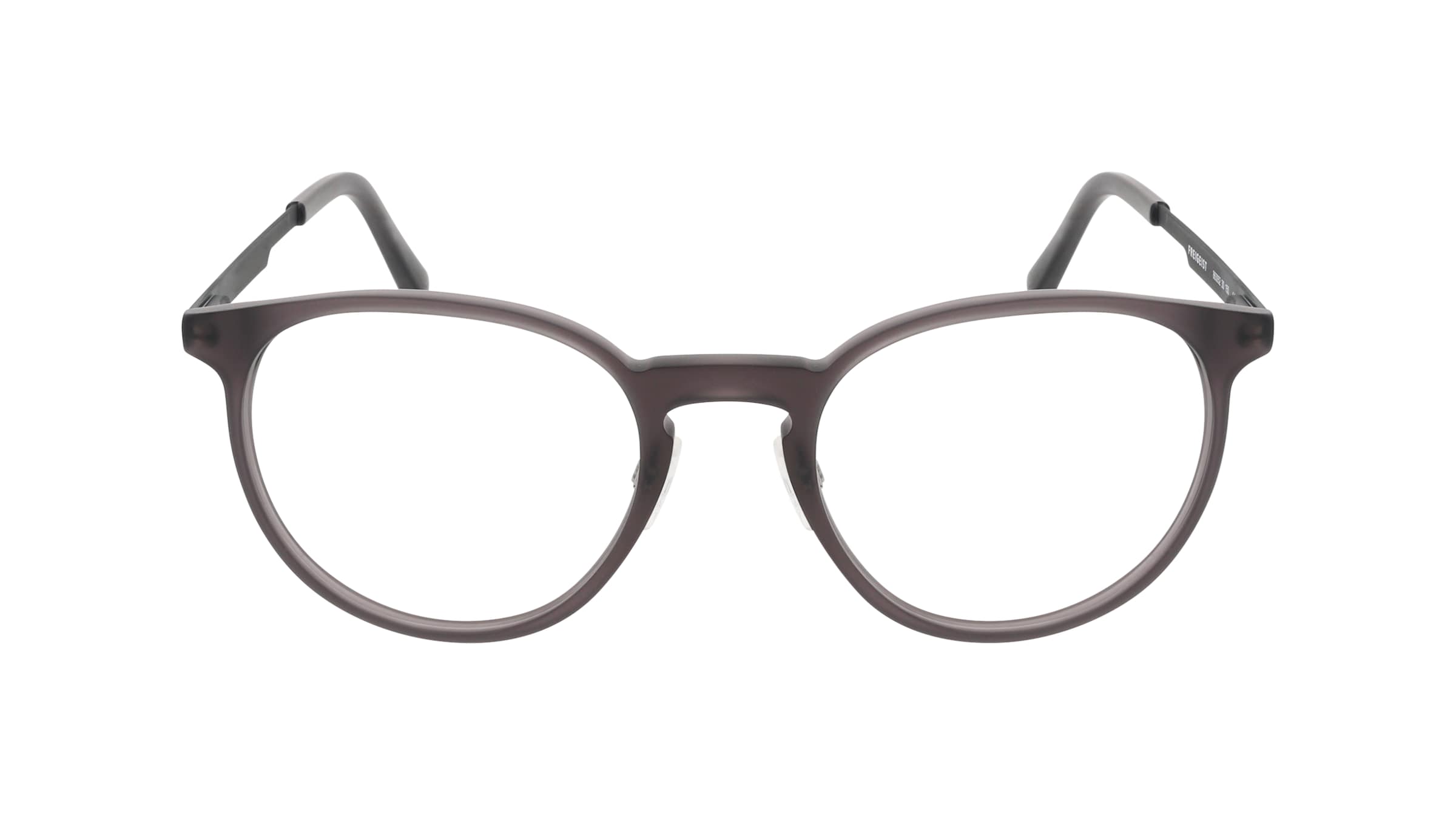 FREIGEIST 863052 Herren-Brille inkl. Gläser Vollrand Panto Kunststoff-Gestell 55/23/150, Grau