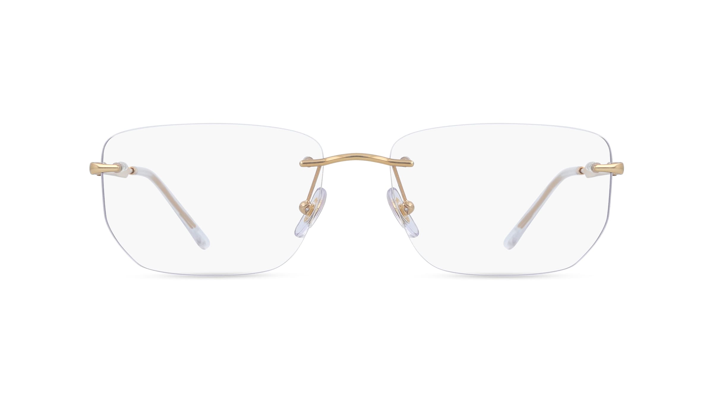 Ray-Ban 0RX3768V Unisex-Brille inkl. Gläser Randlos Geometrisch Metall-Gestell 56/17/145, Gold