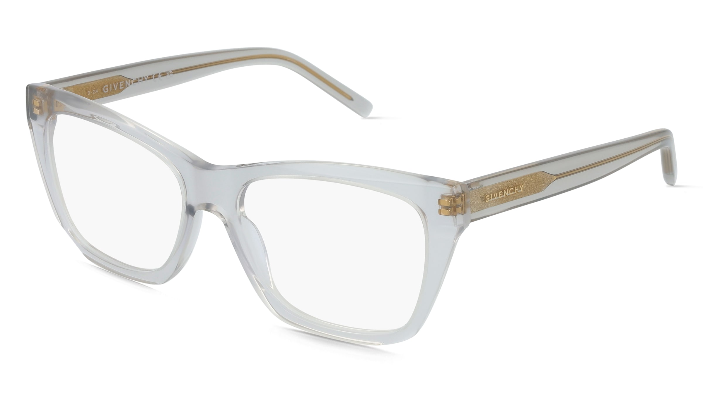 Givenchy GV50088I GV DAY Damen-Brille inkl. Gläser Vollrand Geometrisch Acetat-Gestell 54/16/145, Grau