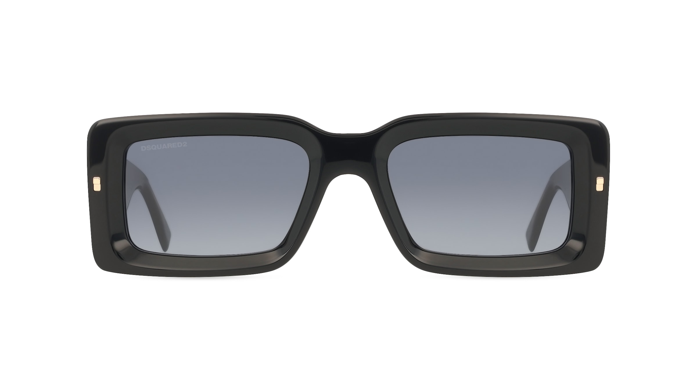 Dsquared2 207424 Herren-Sonnenbrille Vollrand Schmal Acetat-Gestell, schwarz