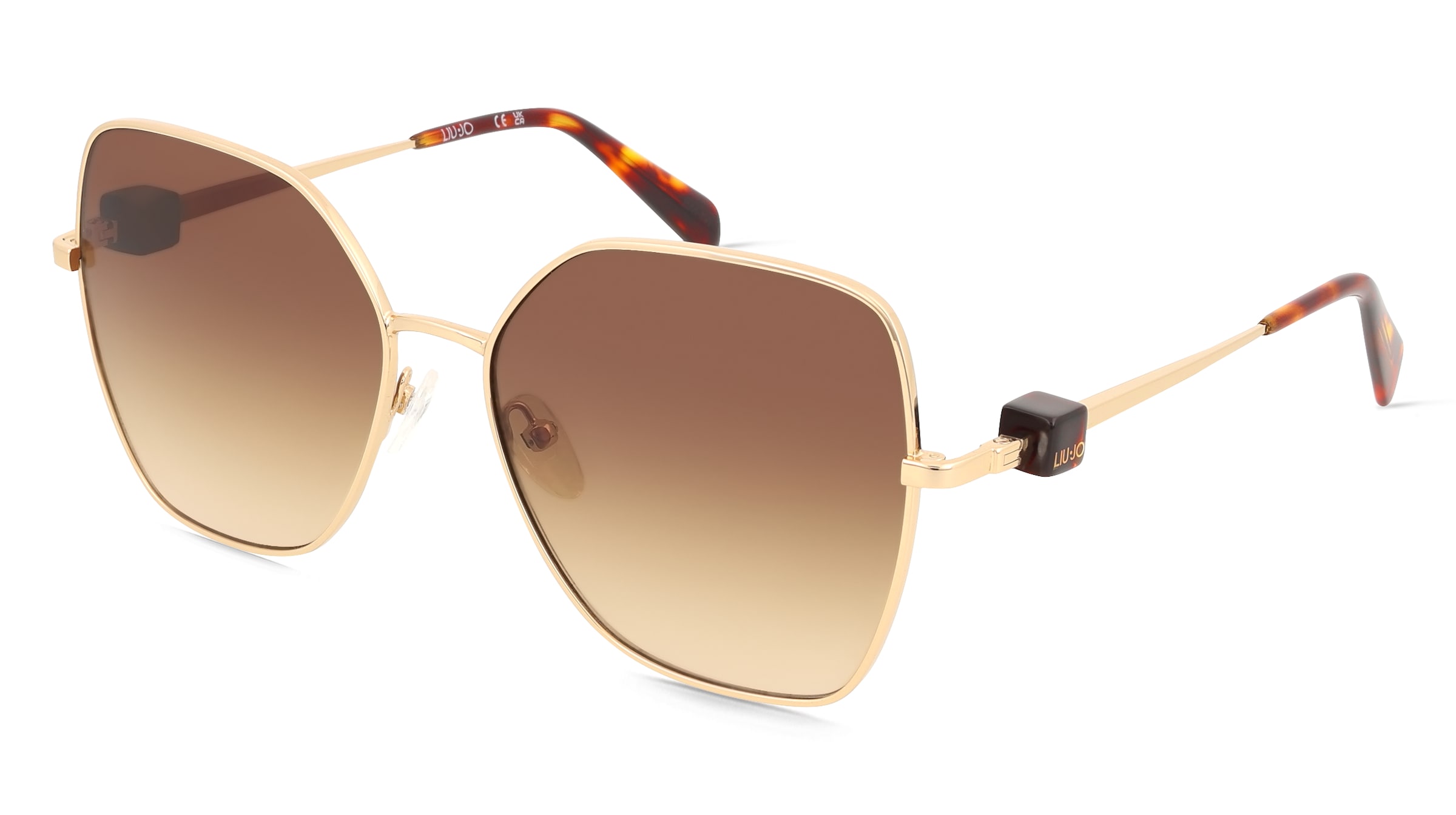 Liu Jo LJ160S Unisex-Sonnenbrille Vollrand Rund Metall-Gestell, Gelb