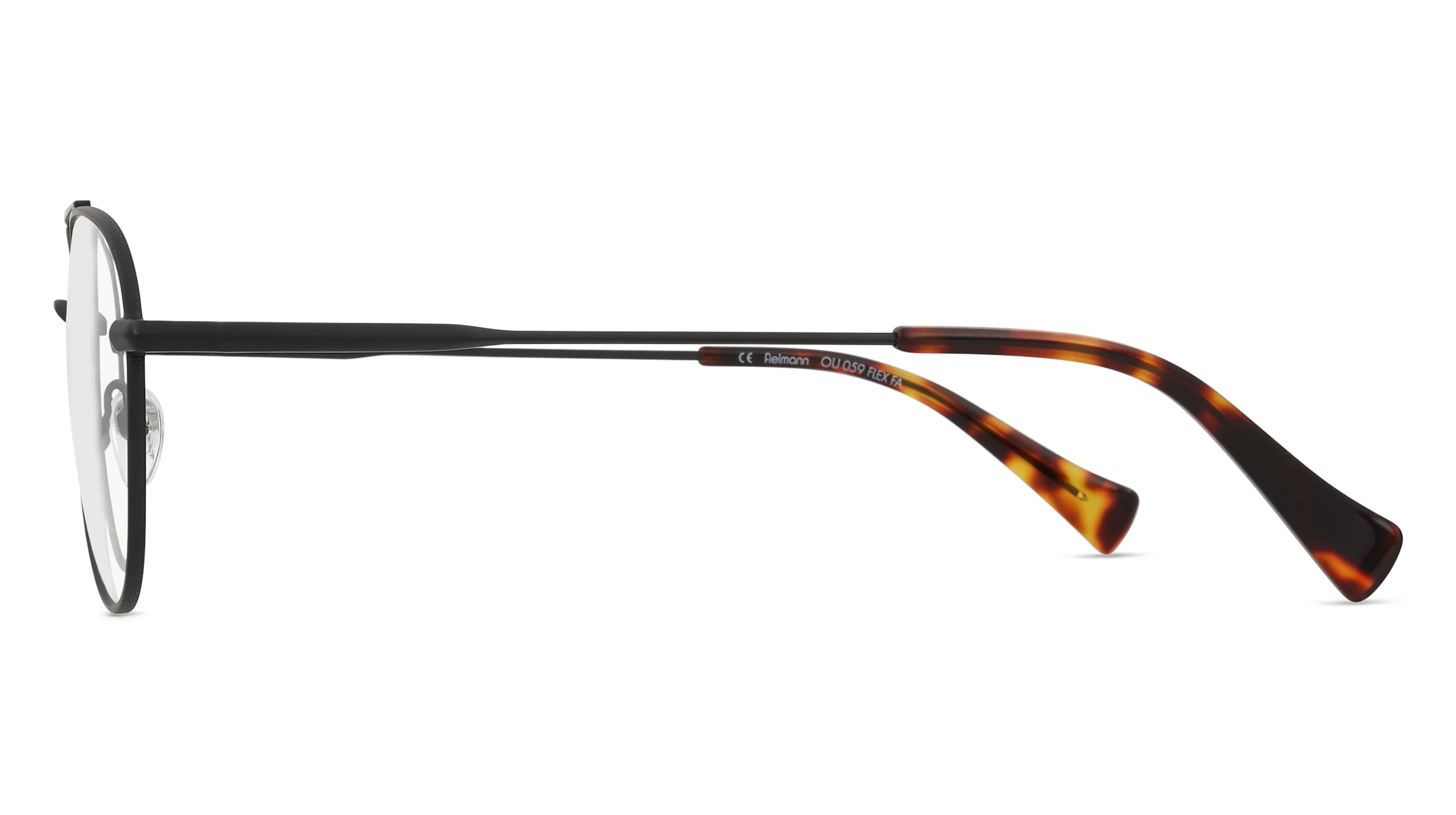 Thumbnail - Fielmann OU 059 FLEX FA SPENCER Damen-Brille inkl. Gläser Vollrand Pilot Edelstahl-Gestell 55mm/17mm/145mm, schwarz