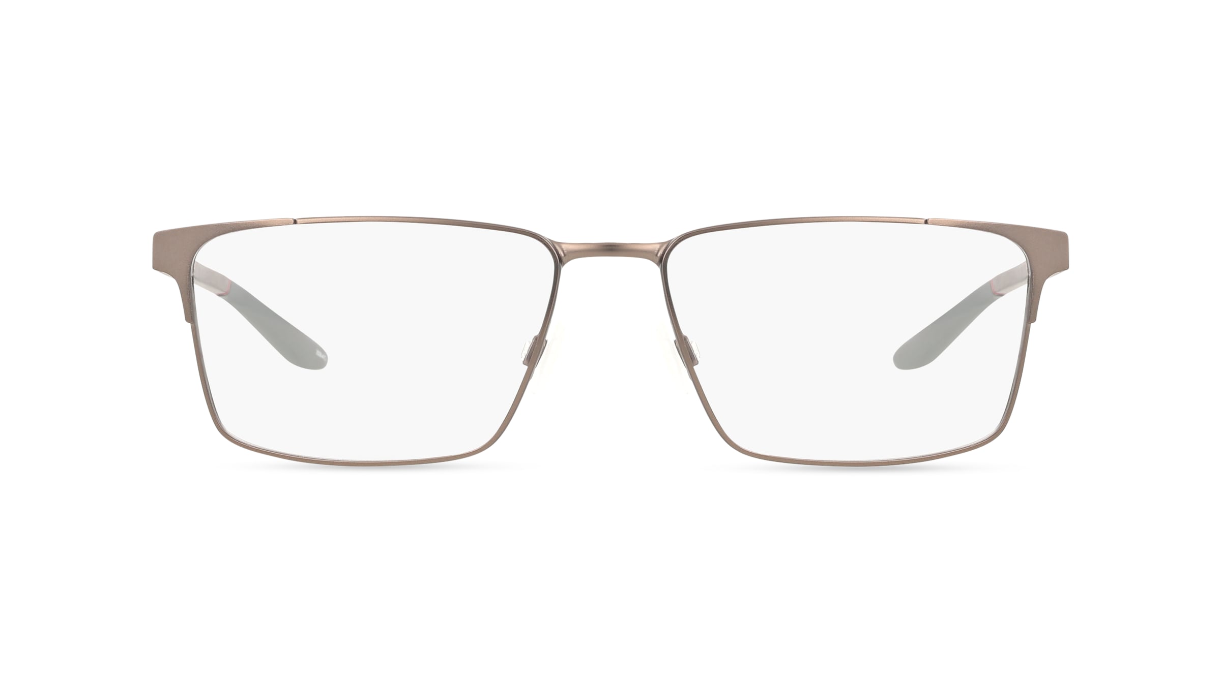 Nike NK8143 Herren-Brille inkl. Gläser Vollrand Eckig Metall-Gestell 57/16/145, grau
