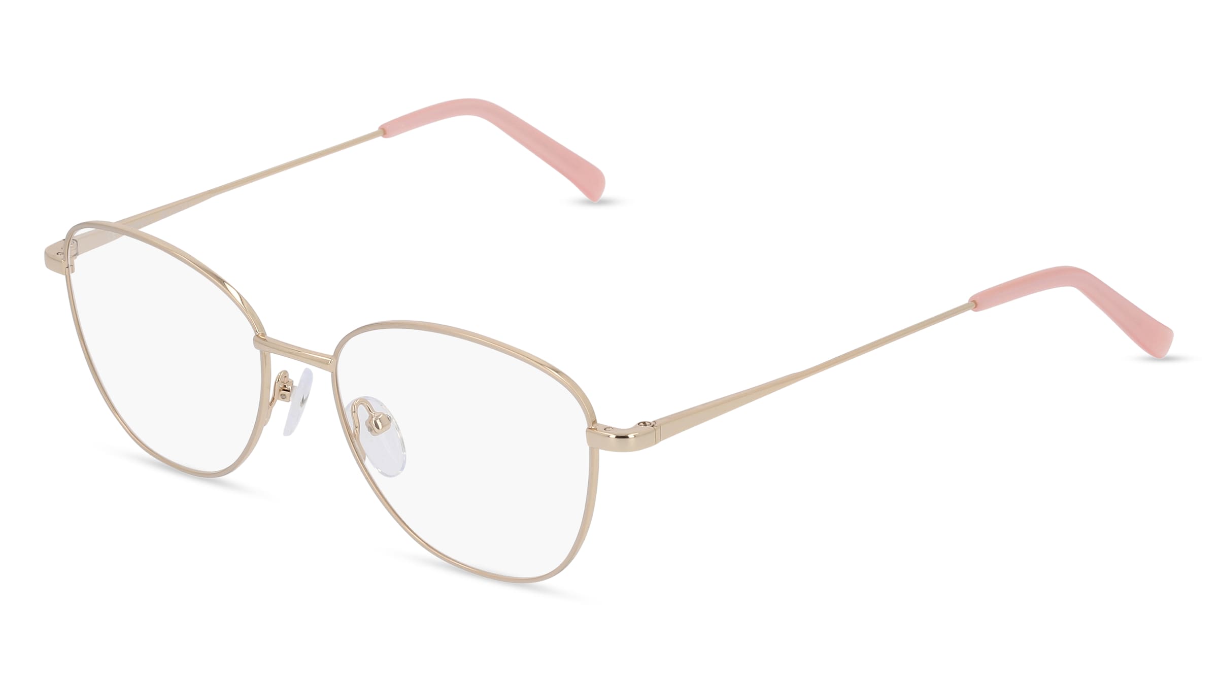 Fielmann BD 500 CL Damen-Brille inkl. Gläser Vollrand Butterfly Edelstahl-Gestell 52/16/145, Transparent