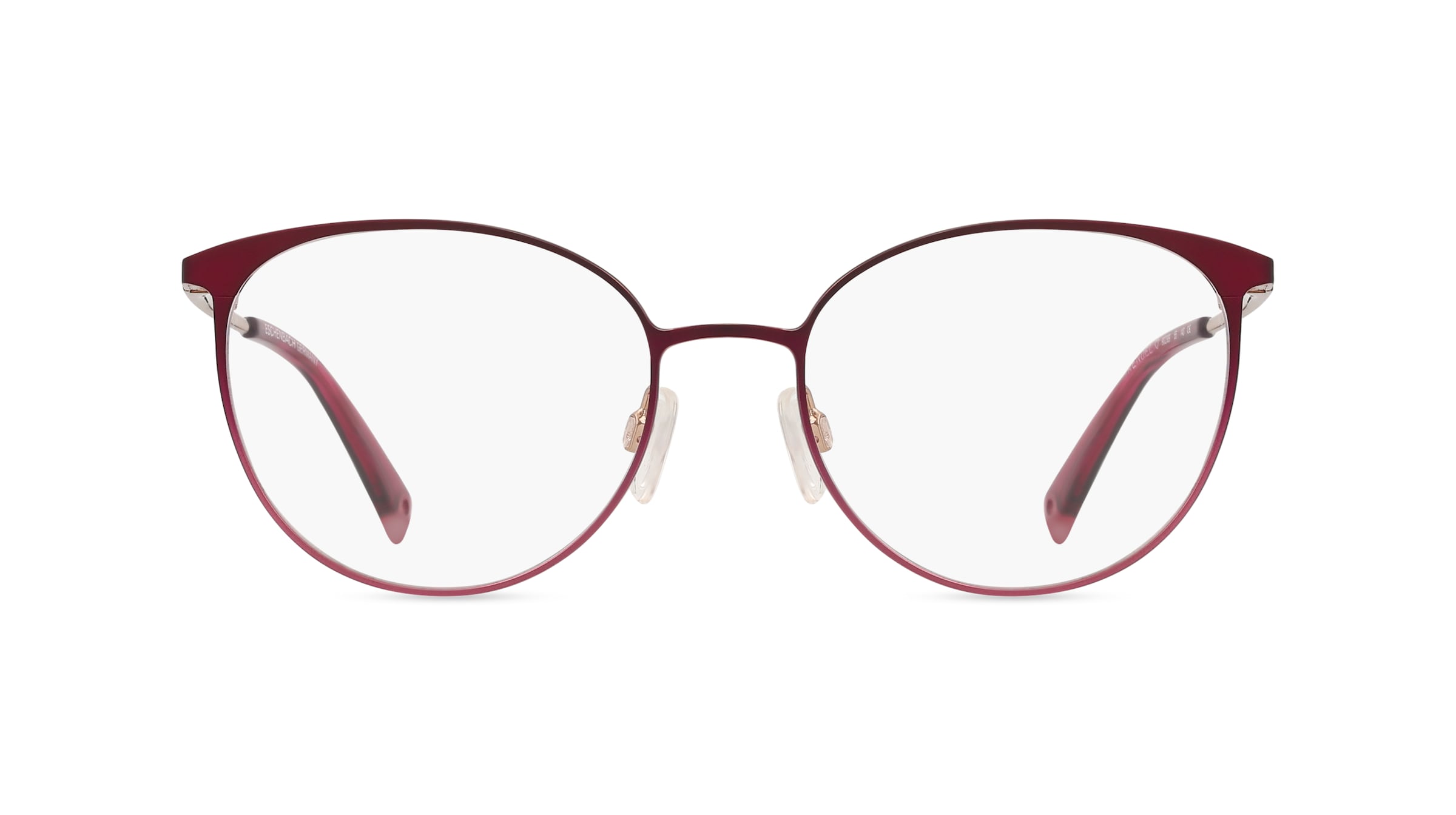 BRENDEL eyewear 902389 Damen-Brille inkl. Gläser Vollrand Rund Metall-Gestell 52mm/18mm/140mm, Rot