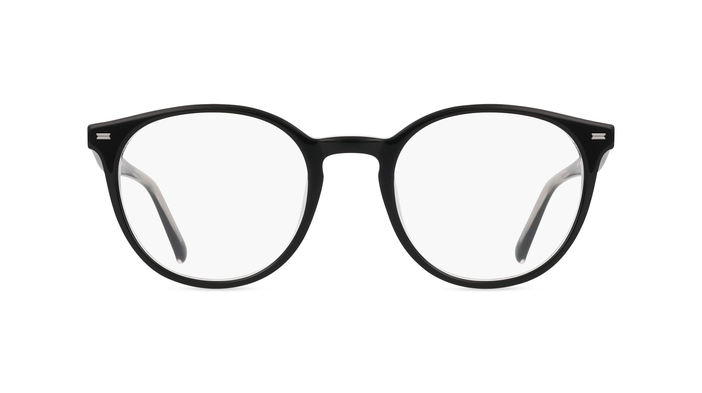 Fielmann BD 553 FLEX FA Unisex-Brille inkl. Gläser Vollrand Panto Acetat-Gestell 50mm/20mm/145mm, schwarz