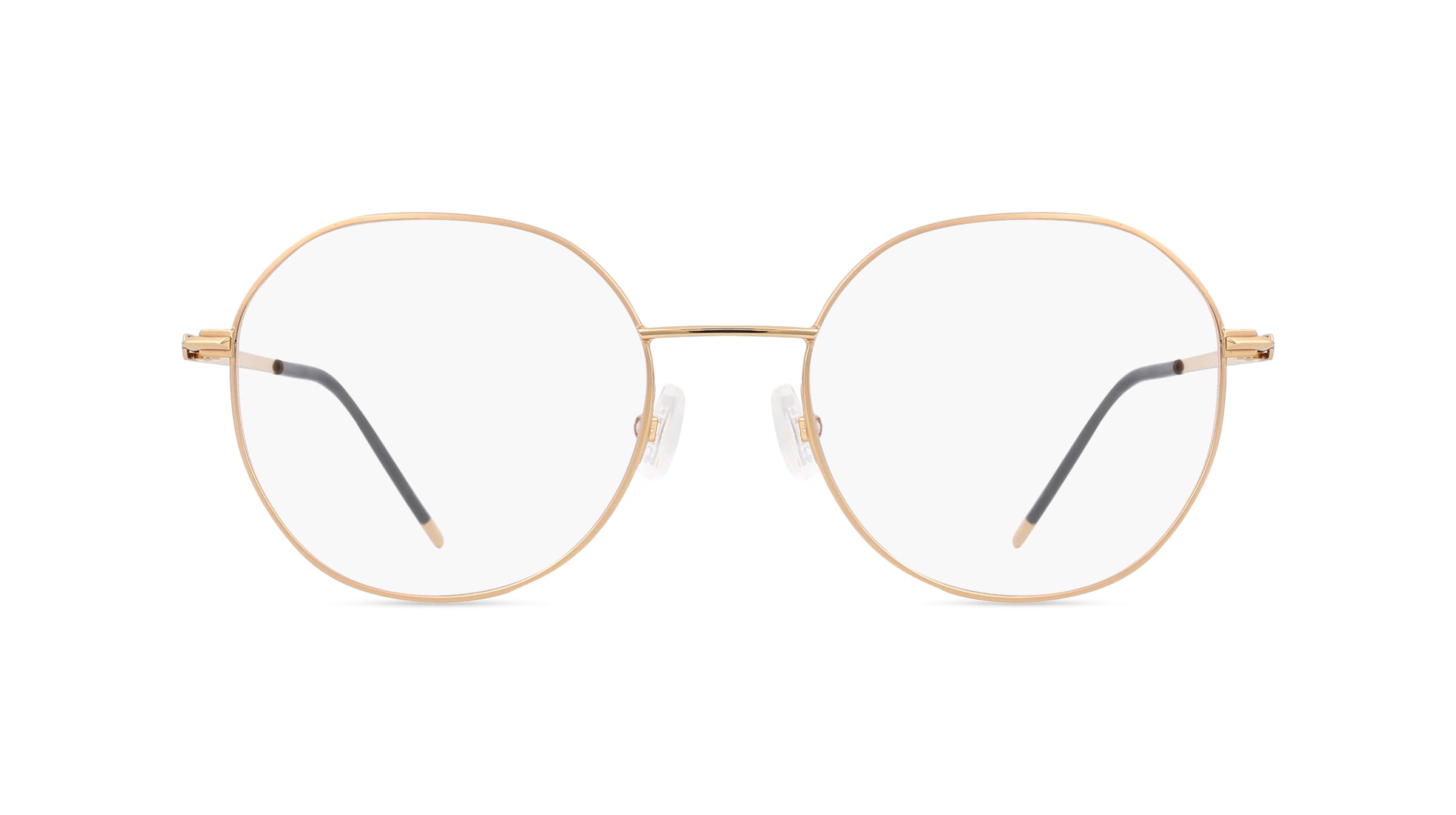 Boss 1463 Damen-Brille inkl. Gläser Vollrand Rund Metall-Gestell 51mm/19mm/140mm, gold