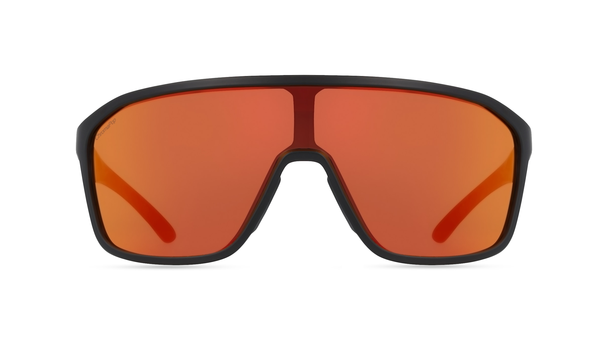 Smith BOOMTOWN Herren-Sonnenbrille Vollrand Monoscheibe Kunststoff-Gestell, schwarz