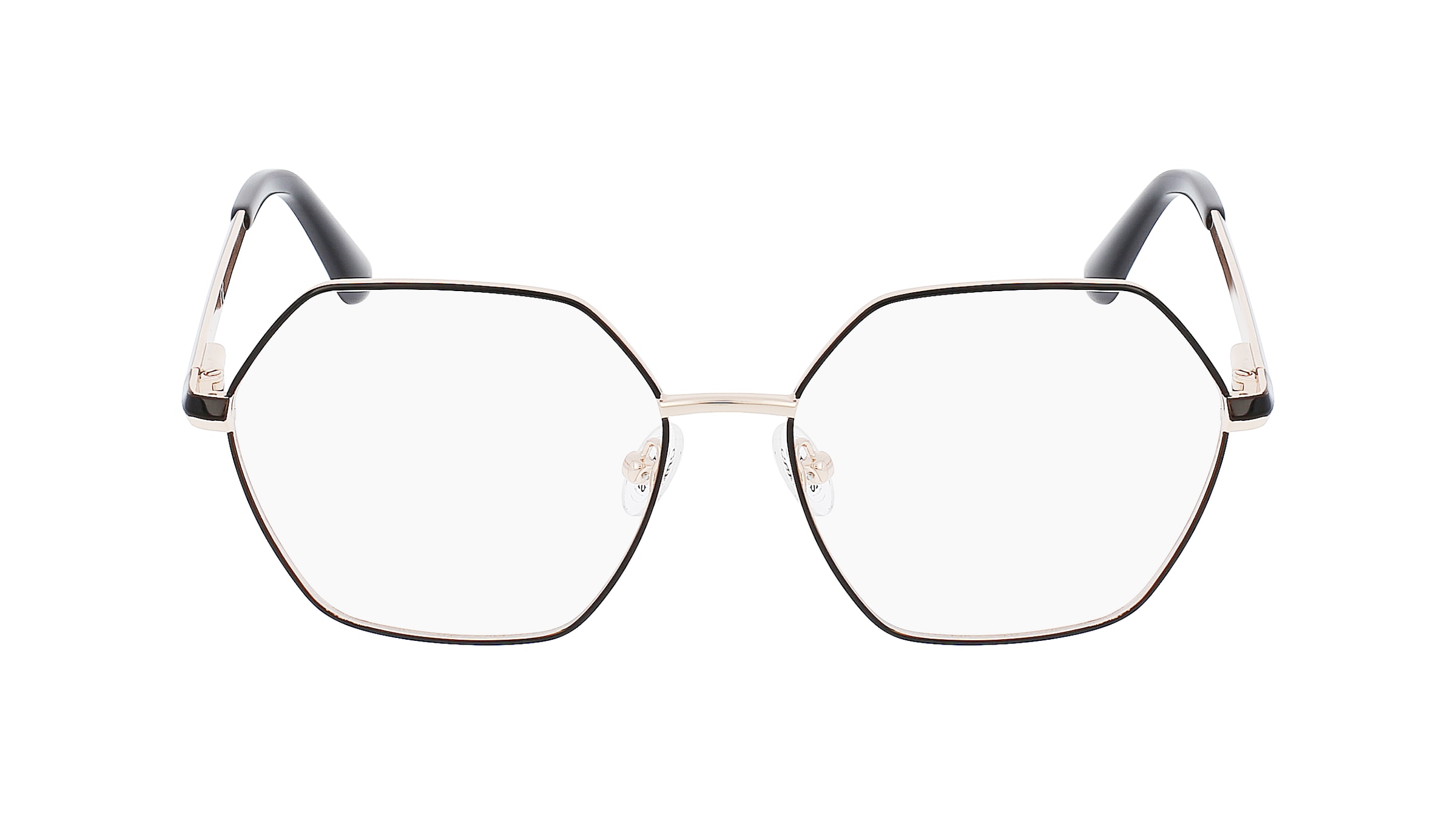 Guess GU2869 Unisex-Brille inkl. Gläser Vollrand Achteckig Metall-Gestell 53mm/17mm/140mm, schwarz