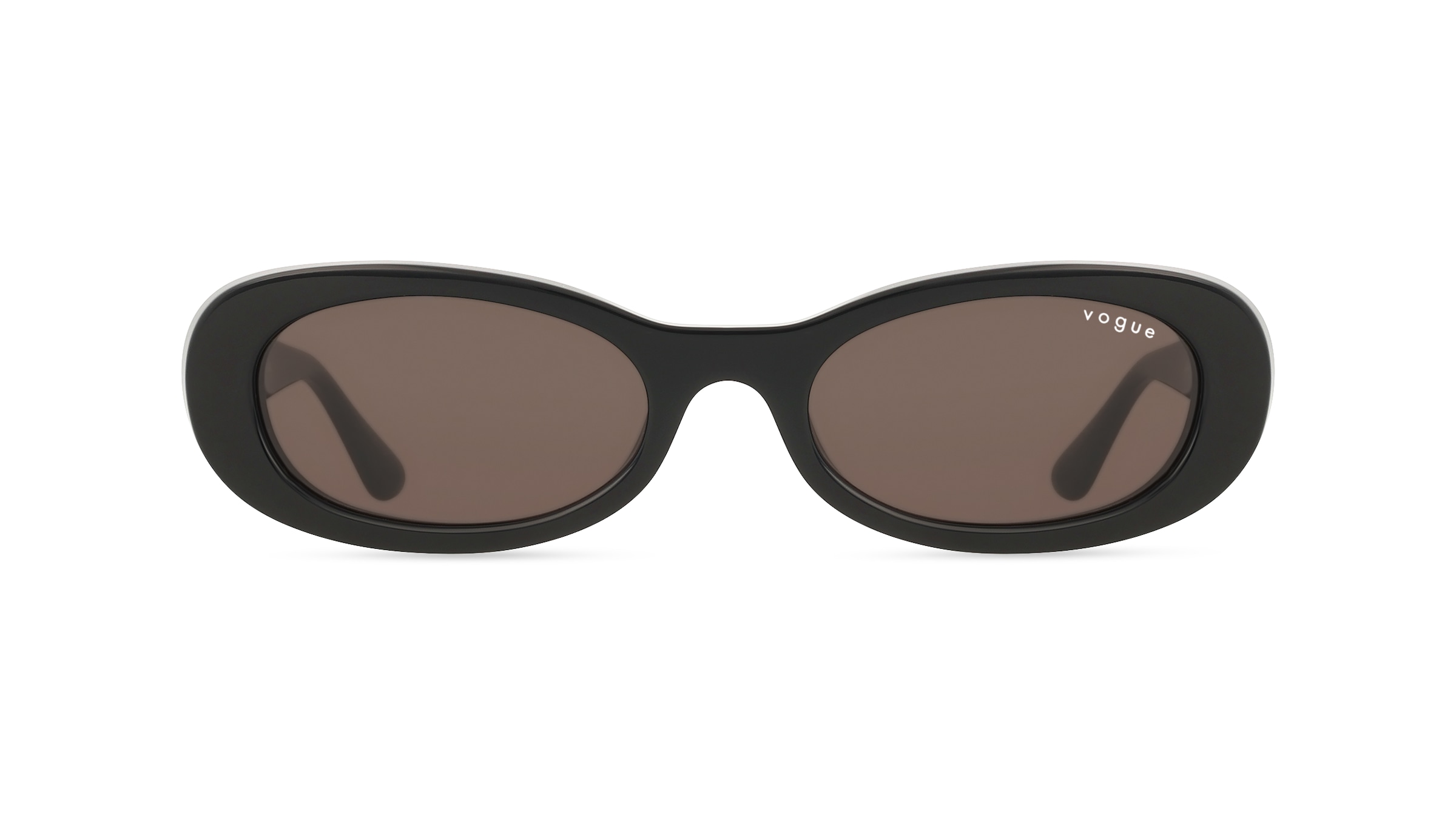 Vogue VO5582S Damen-Sonnenbrille Vollrand Oval Acetat-Gestell, schwarz