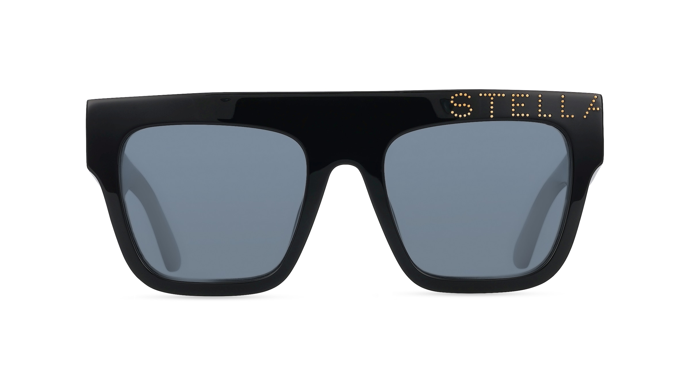 Stella McCartney SC40032I Damen-Sonnenbrille Vollrand Eckig Bio-Acetat-Gestell, schwarz