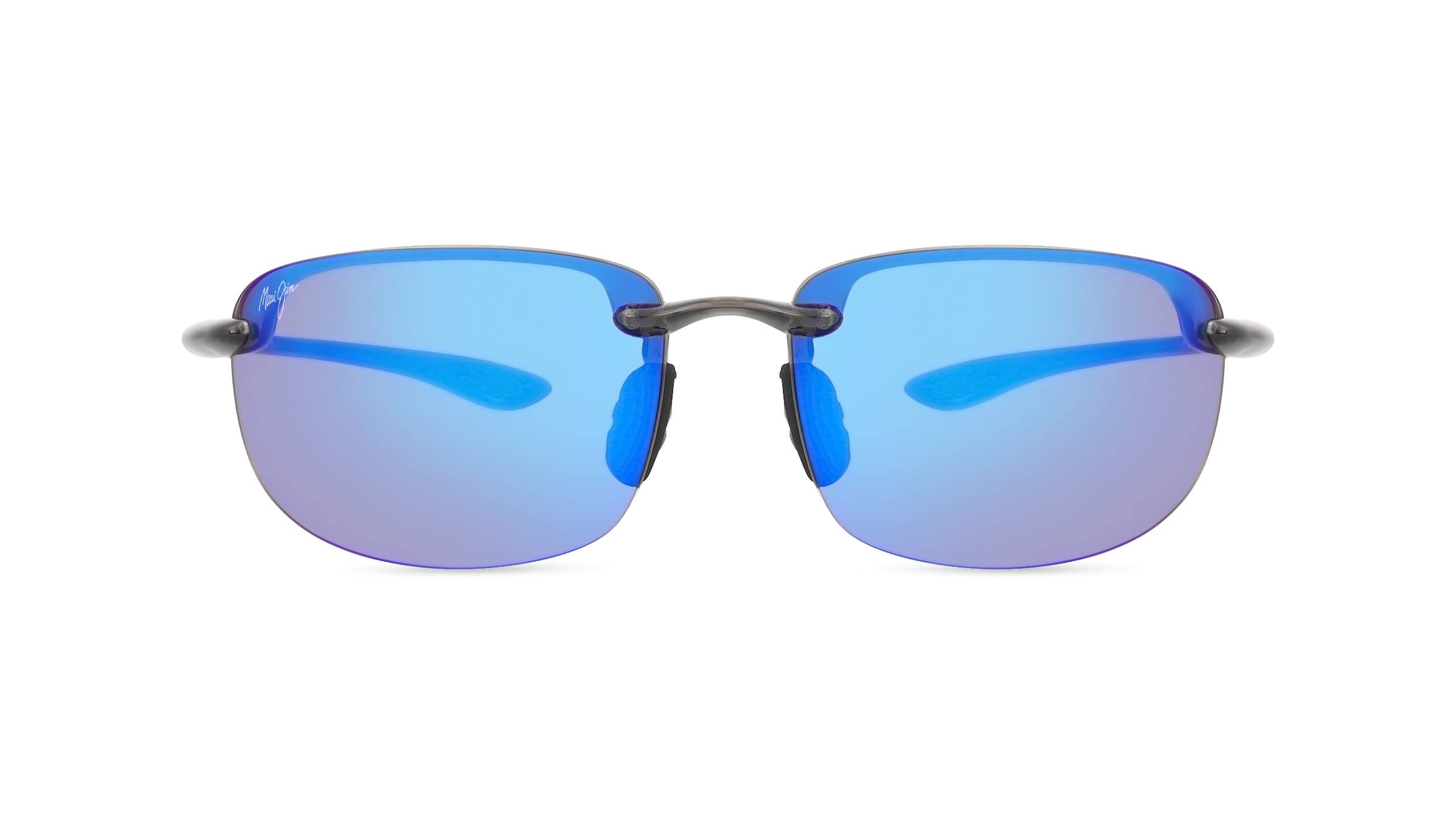 Maui Jim B407 Unisex-Sonnenbrille Randlos Eckig Kunststoff-Gestell, grau