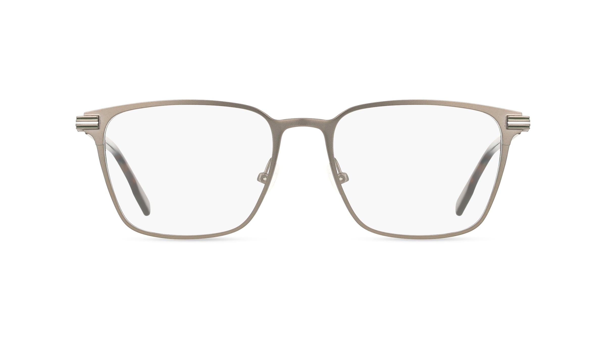 Lacoste L2301 Herren-Brille inkl. Gläser Vollrand Eckig Metall-Gestell 53mm/18mm/145mm, Grau