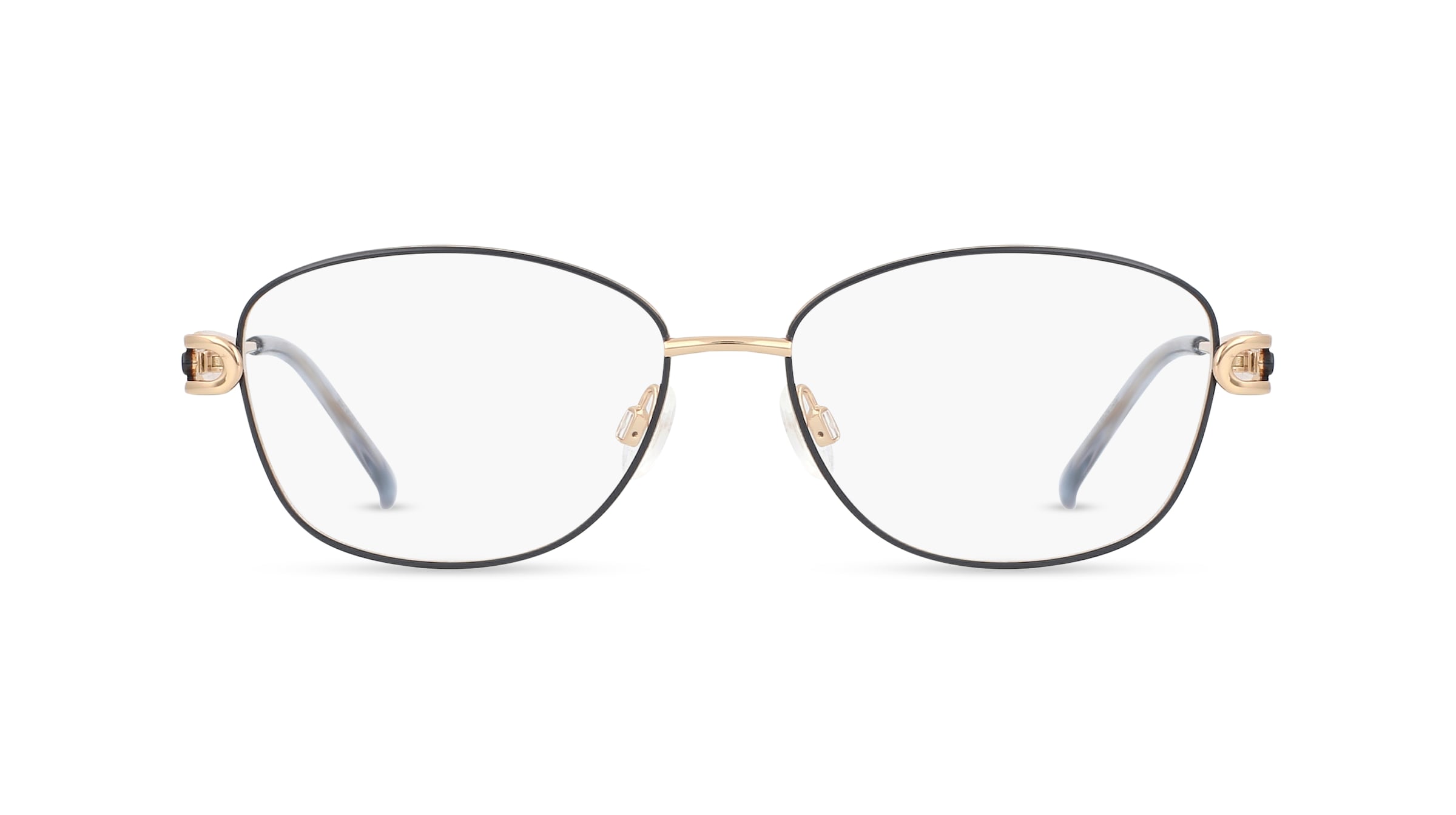 Fielmann BD 519 FLEX CL Damen-Brille inkl. Gläser Vollrand Eckig Metall-Gestell 52mm/16mm/130mm, gold