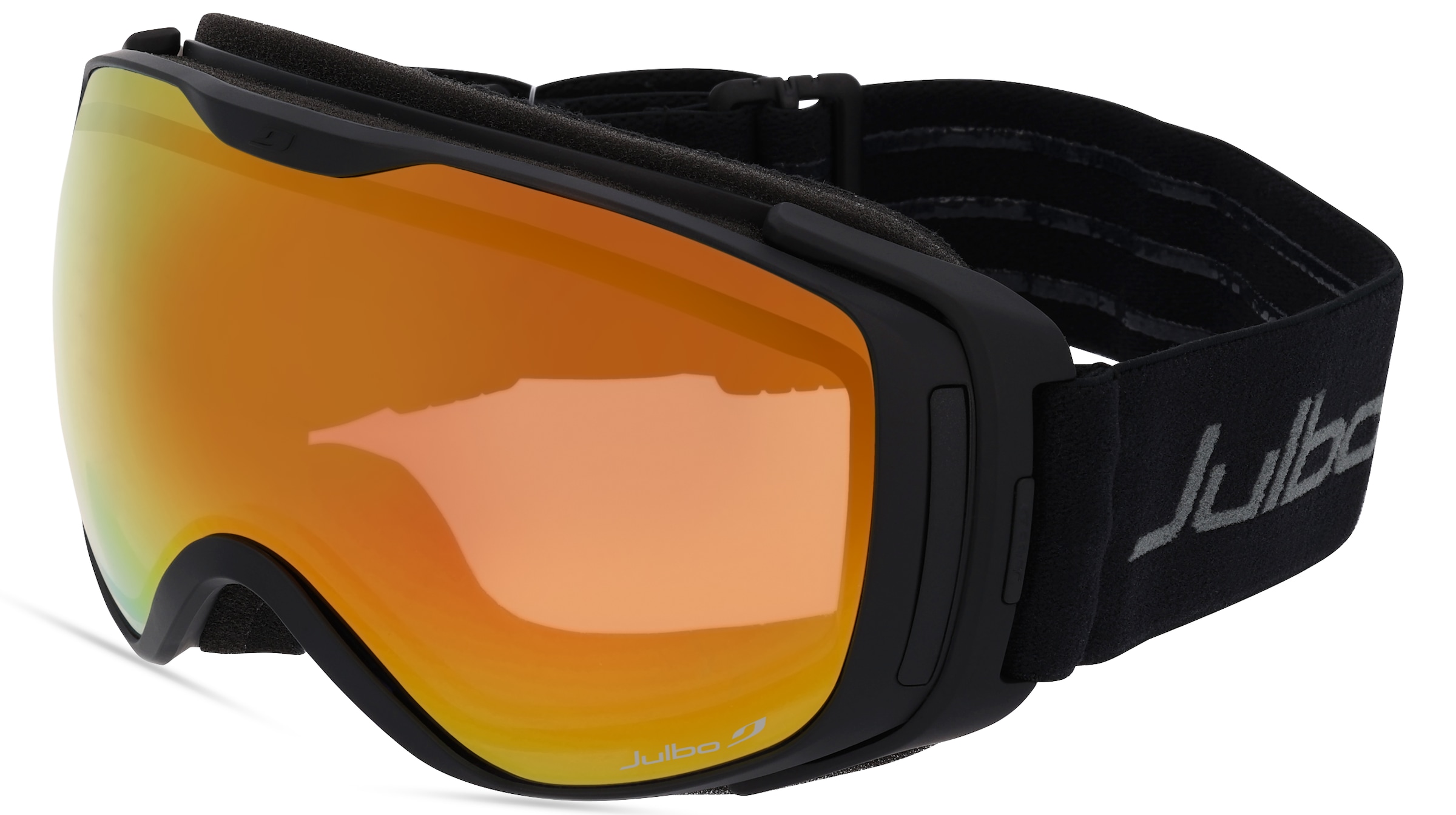 Julbo LUNA J728 Unisex-Skibrille Vollrand Monoscheibe Kunststoff-Gestell, Schwarz