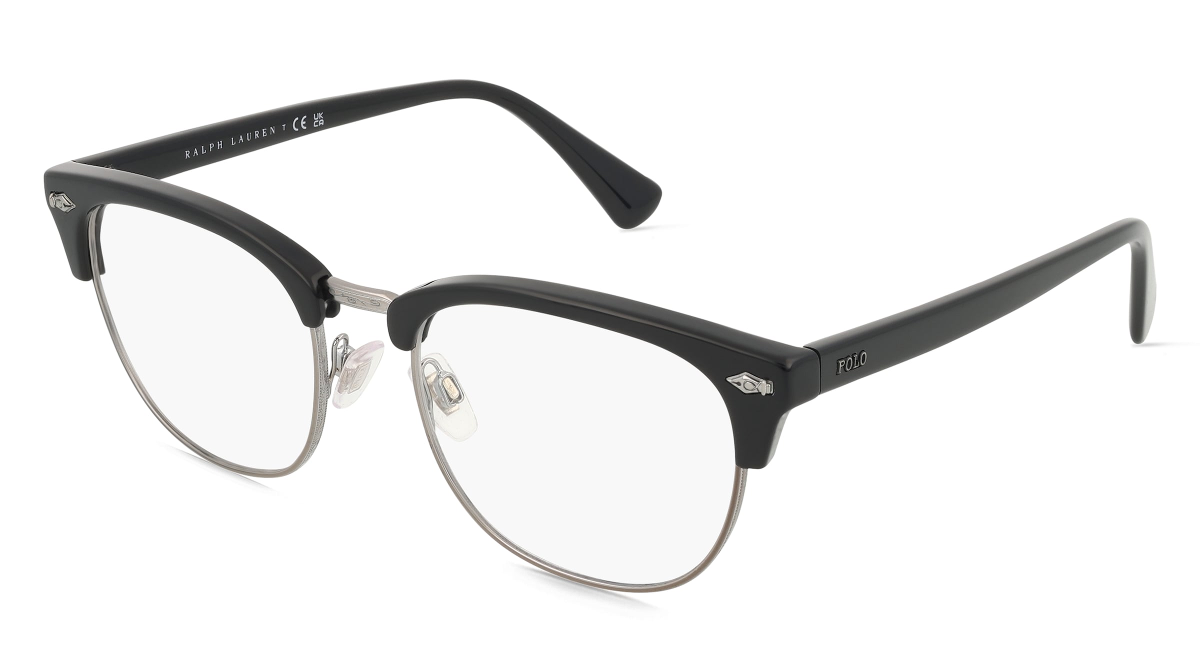 Polo Ralph Lauren 0PH2277 Herren-Brille inkl. Gläser Vollrand Quadratisch Acetat-Gestell 54/20/145, Schwarz